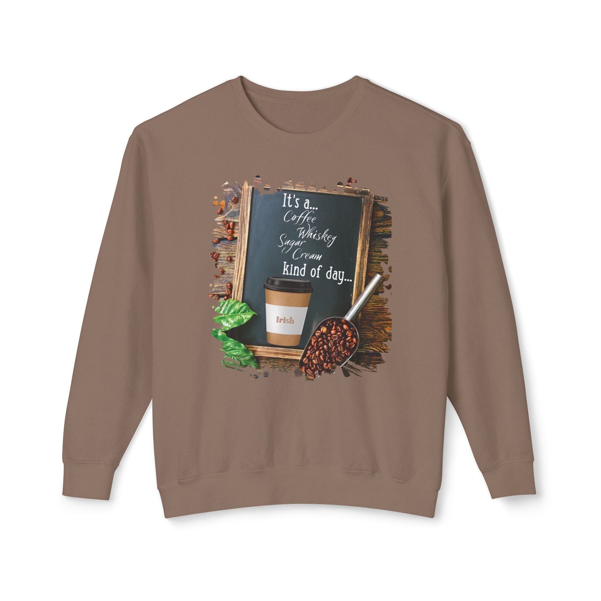 Irish, Kind of Day, Unisex Lightweight Crewneck Sweatshirt
