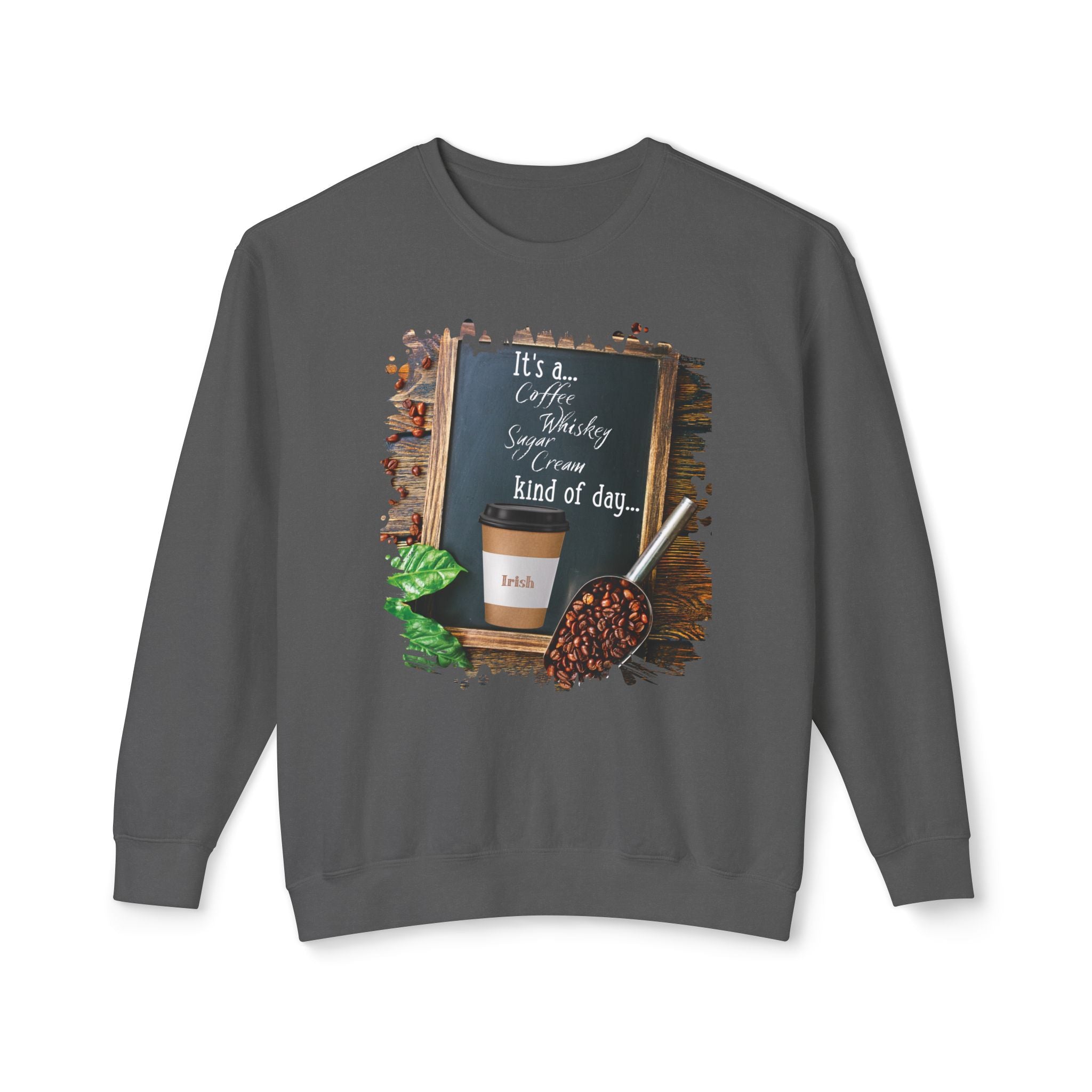 Irish, Kind of Day, Unisex Lightweight Crewneck Sweatshirt