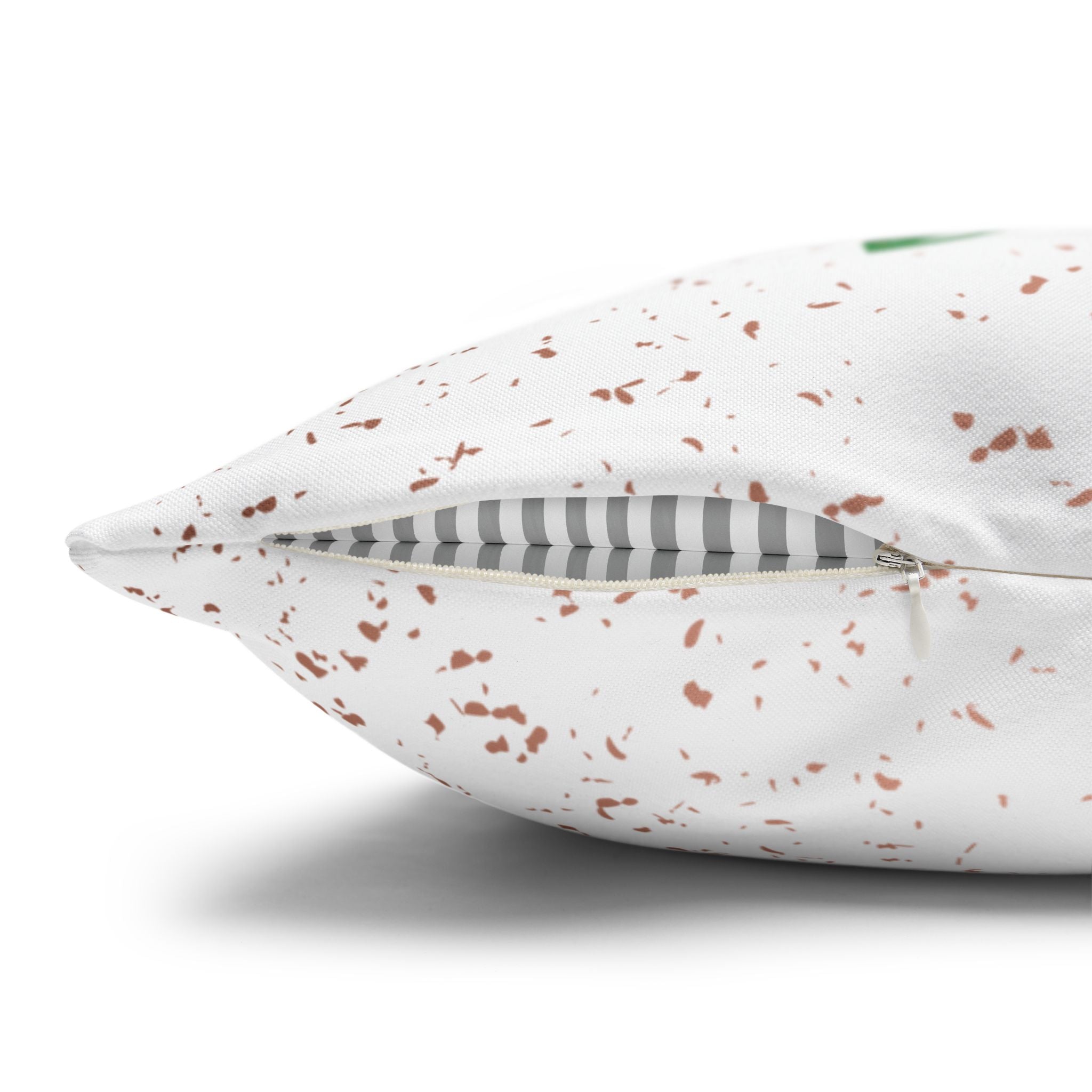 Merry Christmas Christmas Lights, Green Sparkle, Throw Pillow Case