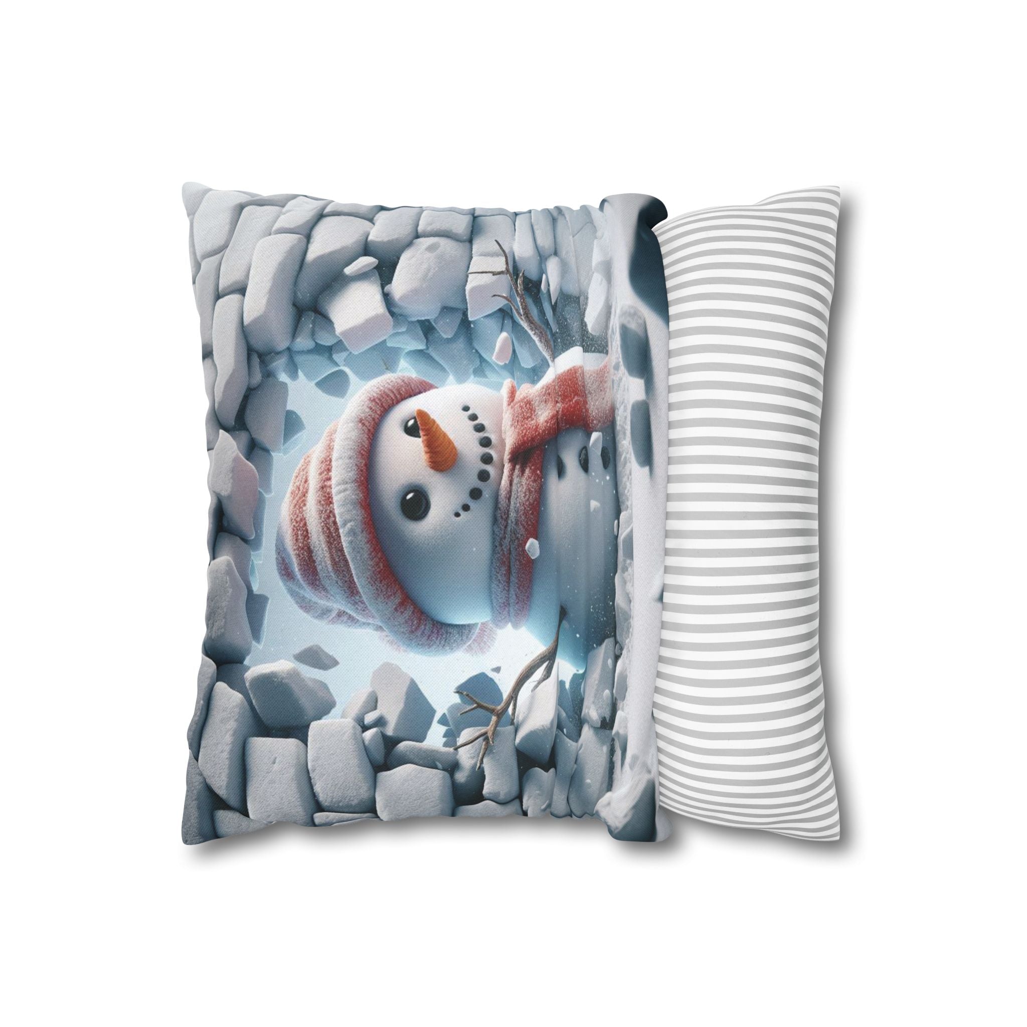 Snowman, Throw Pillow Case
