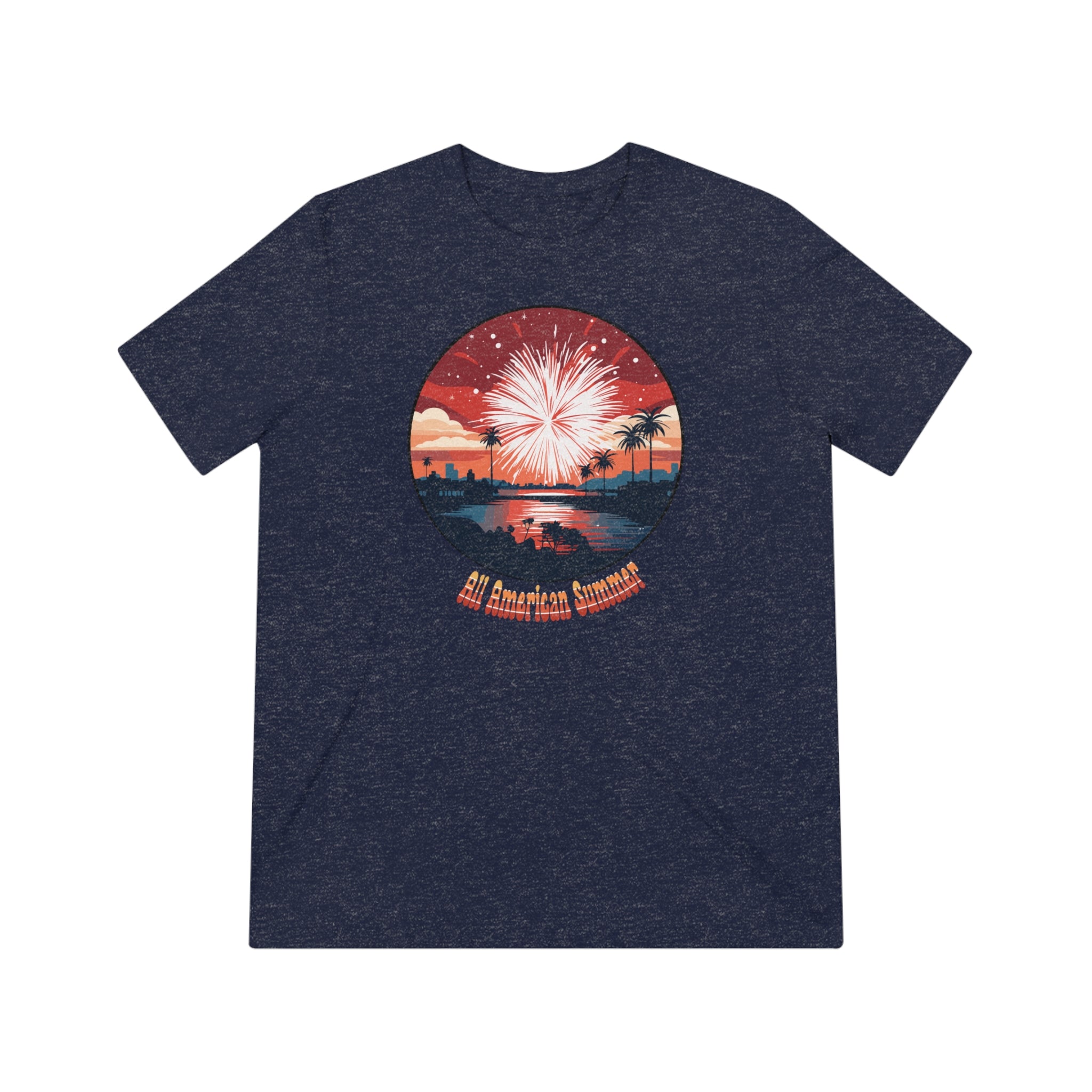All American Summer, Unisex Triblend T-Shirt