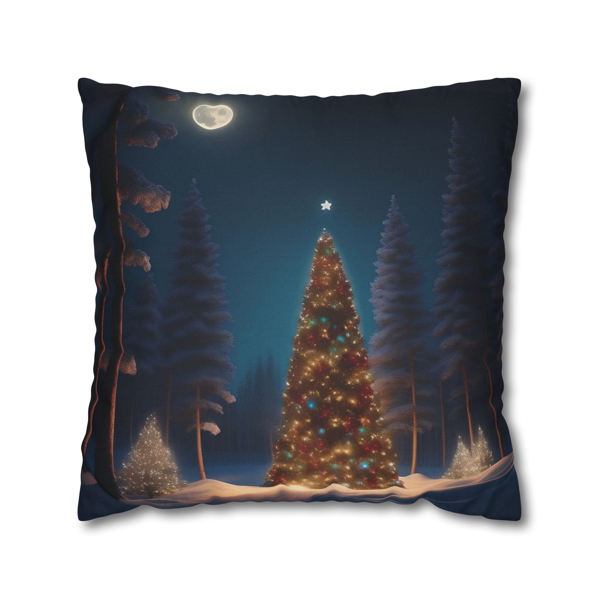 Whimsical Holiday Forest, Throw Pillow Case