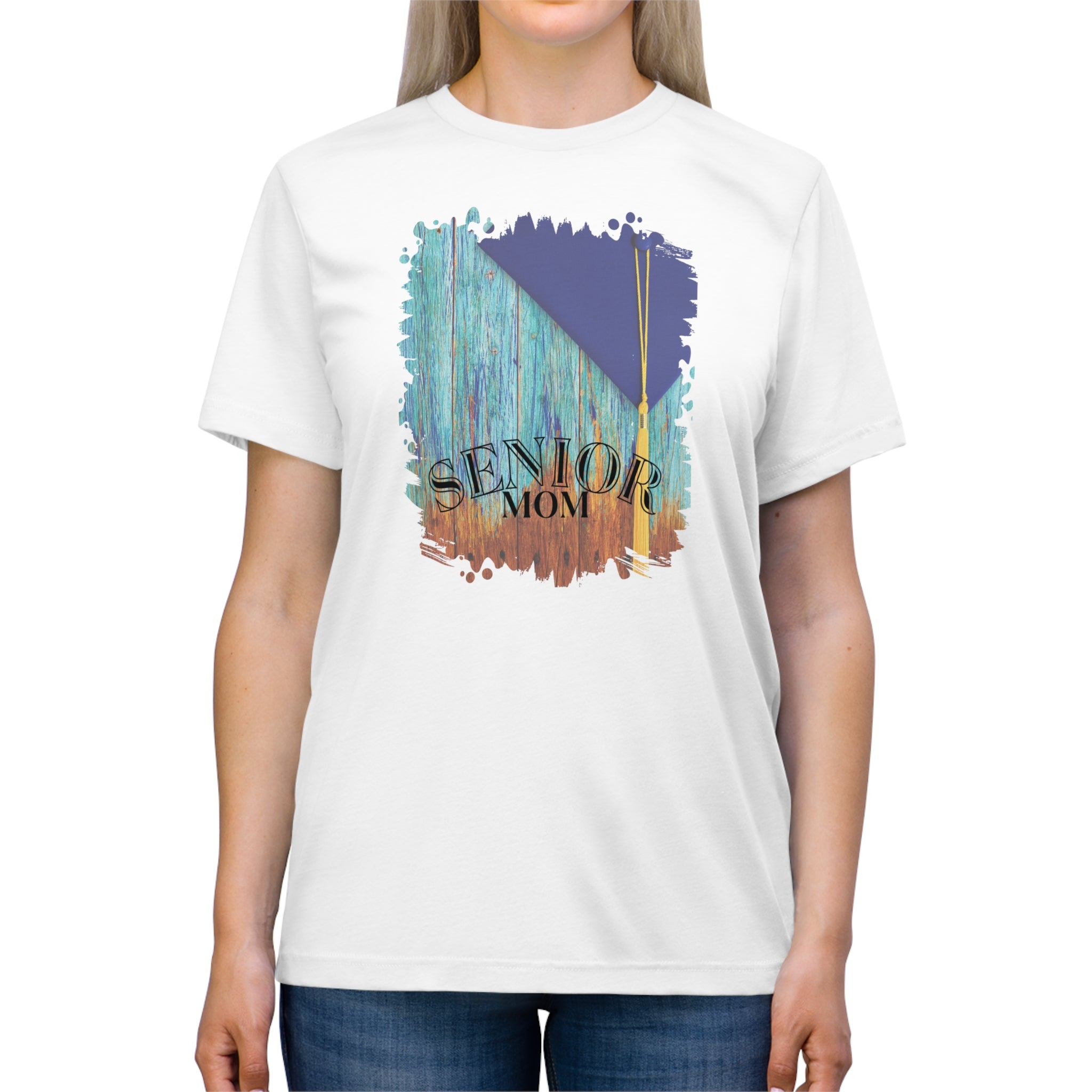 Senior Mom, 2025 Graduation, Unisex Triblend Tee