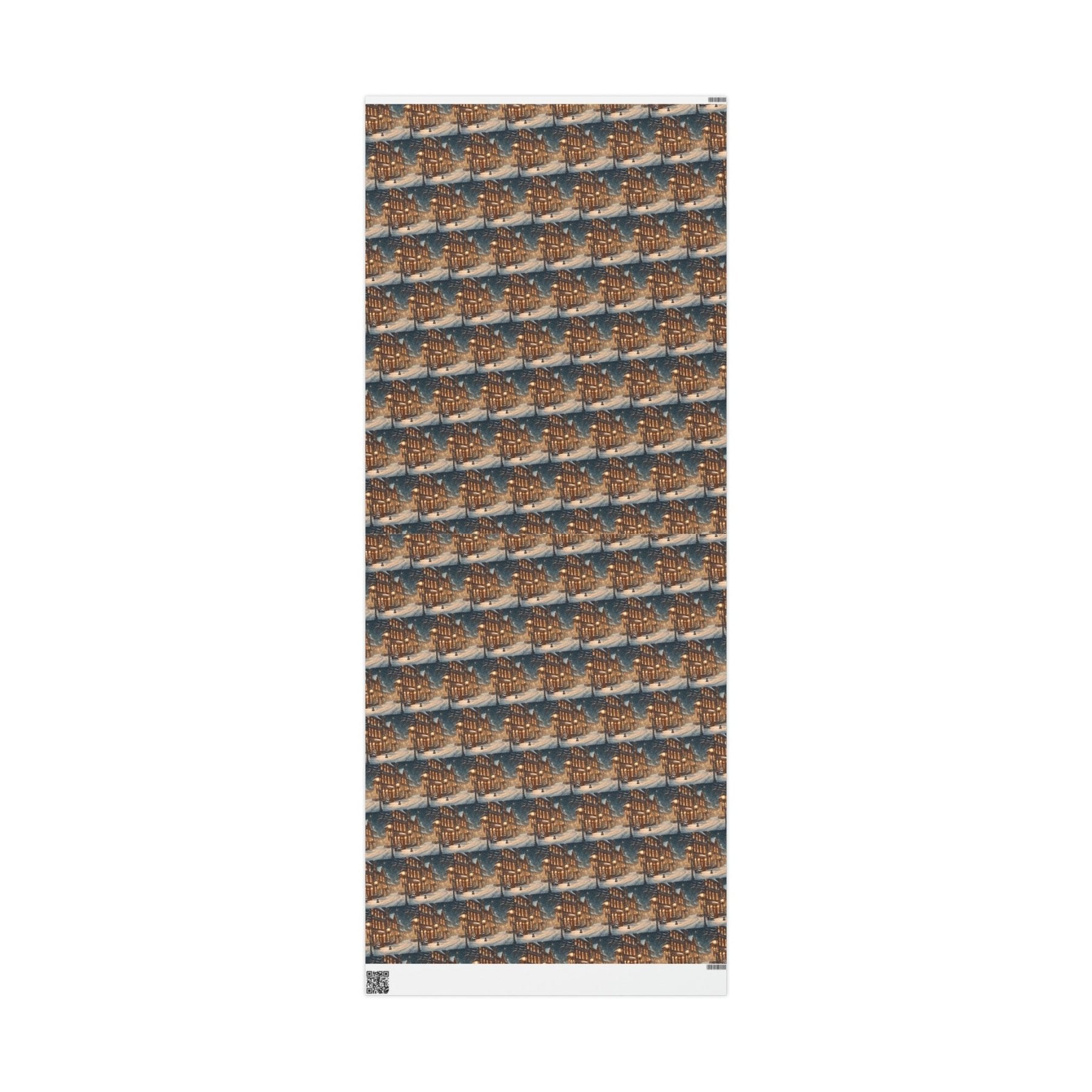 Christmas Wrapping Paper, Vintage Christmas Scene 2 - Janlyn's Crafts