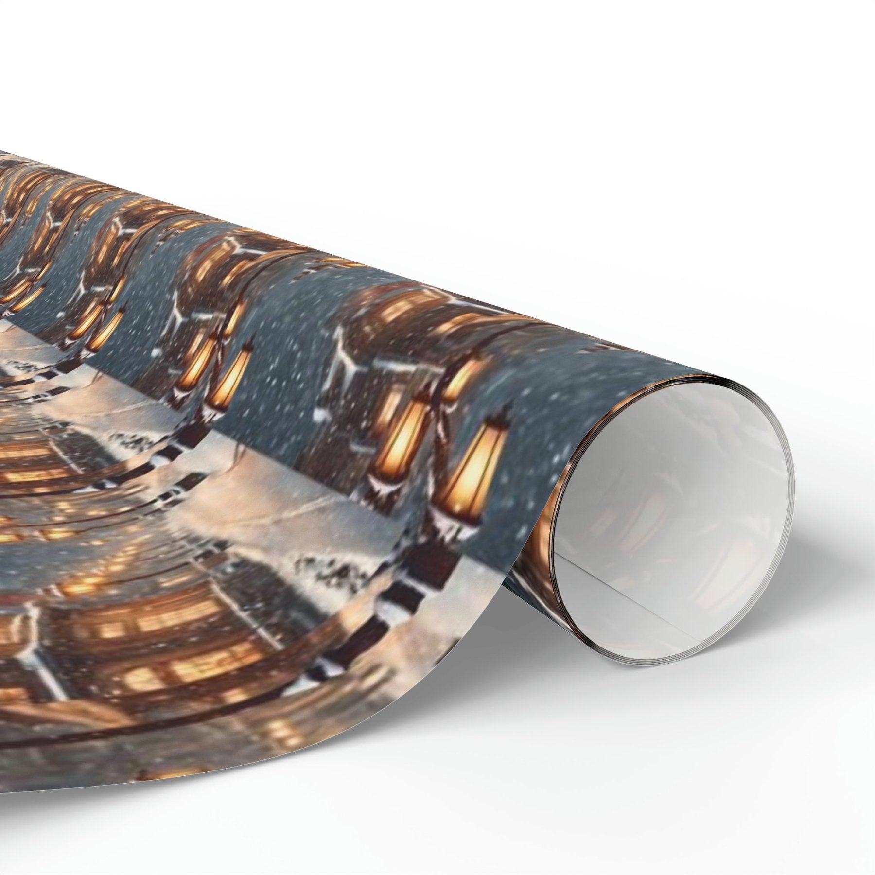 Christmas Wrapping Paper, Vintage Christmas Scene 3 - Janlyn's Crafts