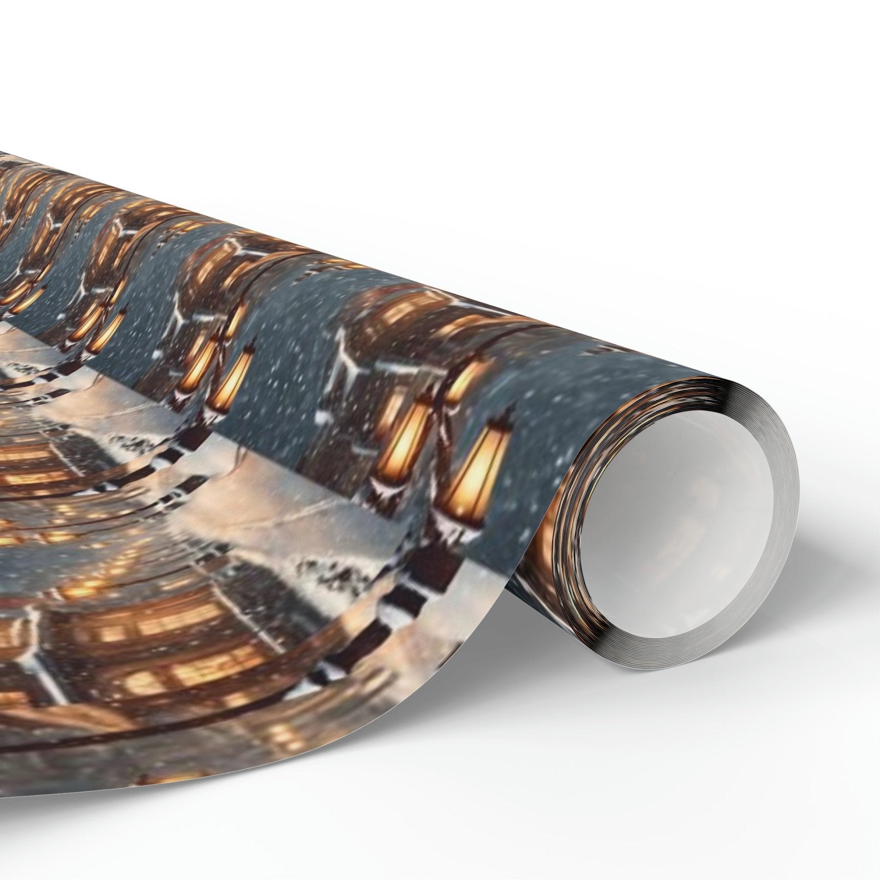 Christmas Wrapping Paper, Vintage Christmas Scene 3 - Janlyn's Crafts