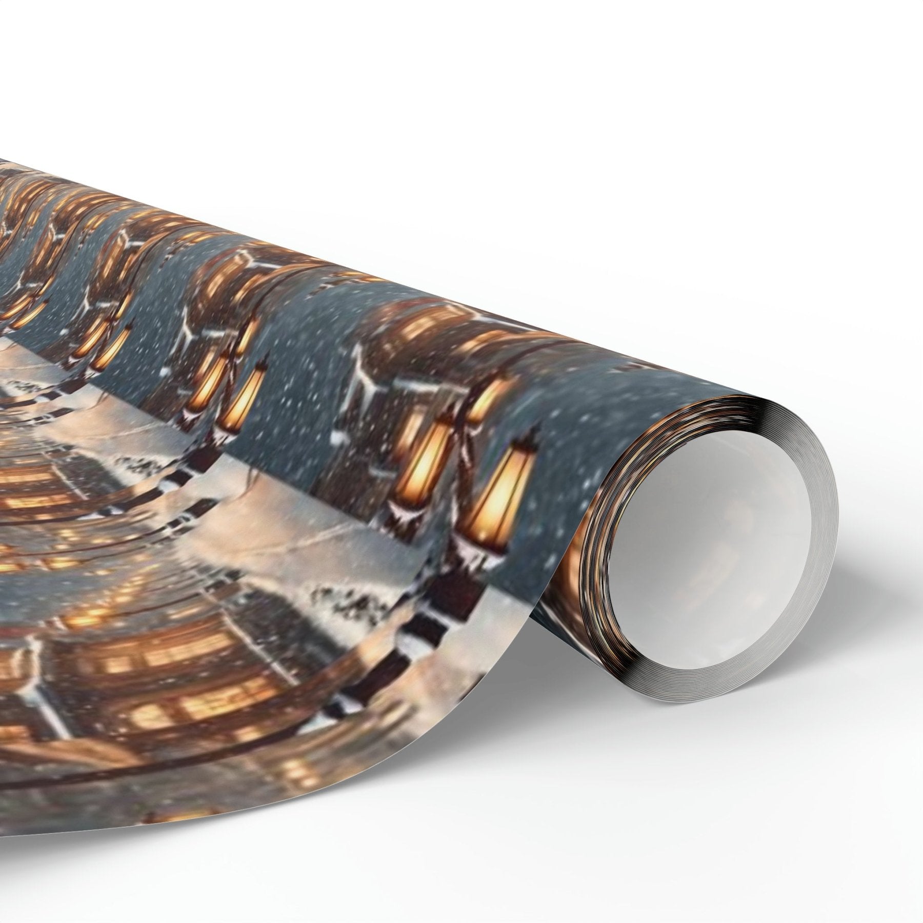 Christmas Wrapping Paper, Vintage Christmas Scene 3 - Janlyn's Crafts