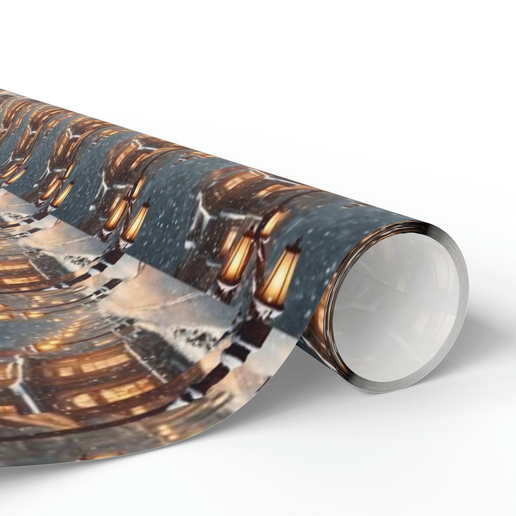 Christmas Wrapping Paper, Vintage Christmas Scene 3 - Janlyn's Crafts