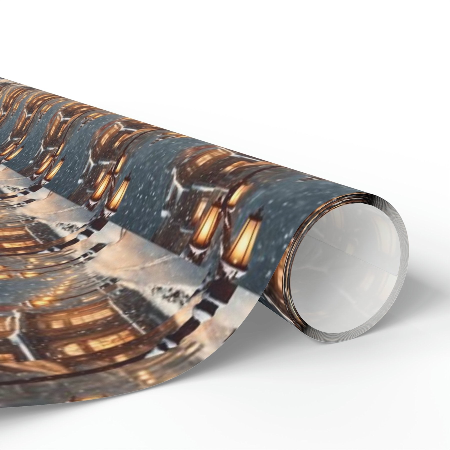 Christmas Wrapping Paper, Vintage Christmas Scene 3 - Janlyn's Crafts
