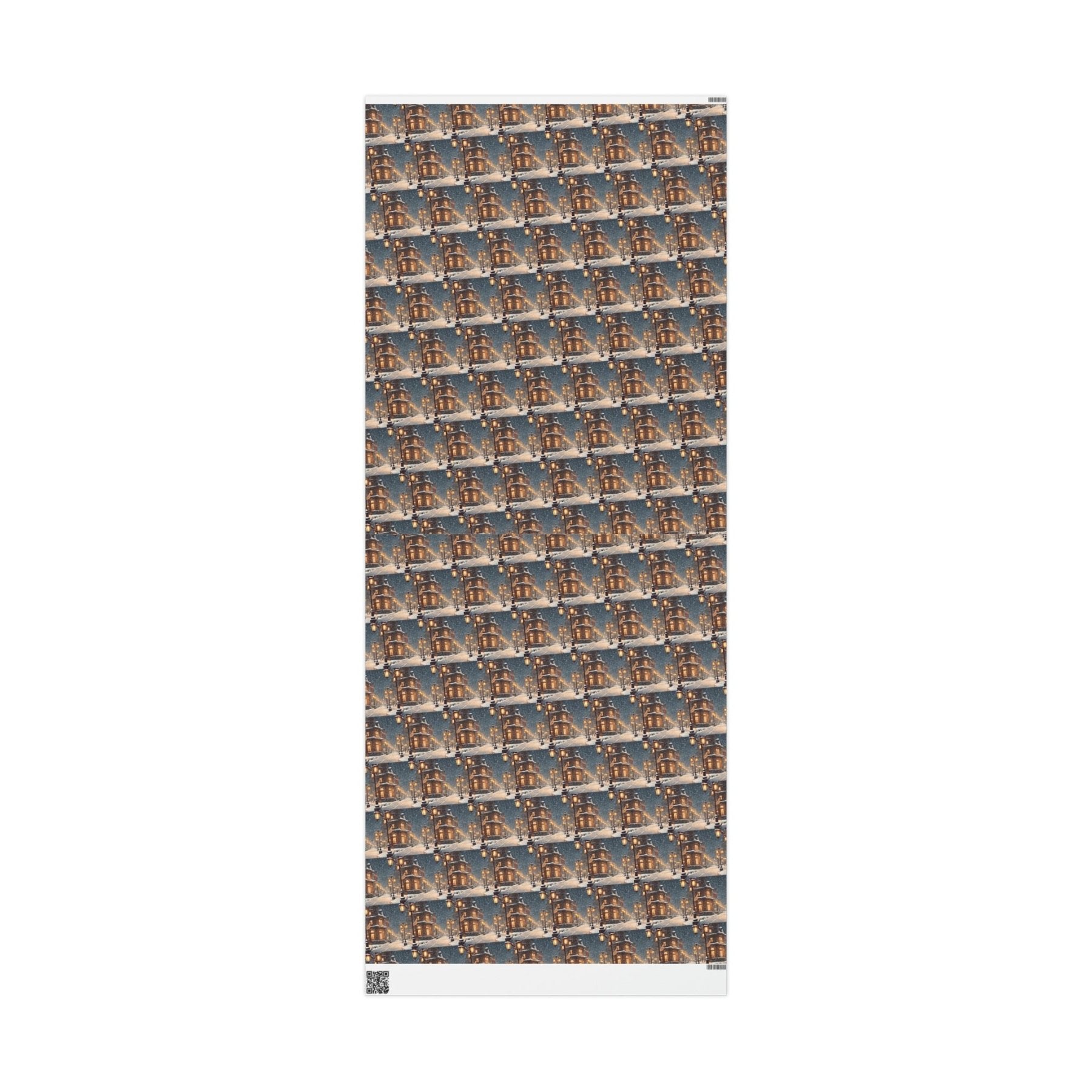Christmas Wrapping Paper, Vintage Christmas Scene 3 - Janlyn's Crafts