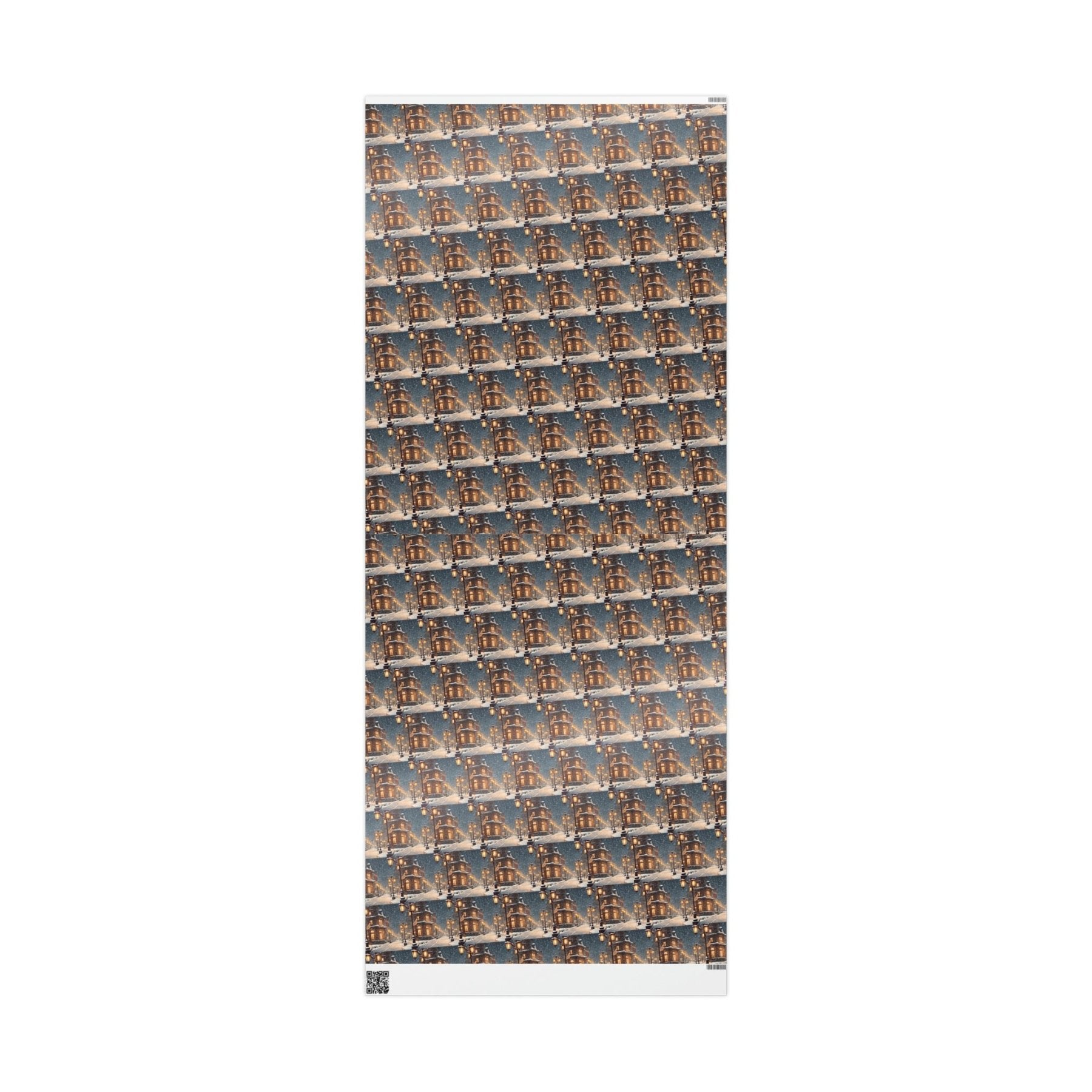 Christmas Wrapping Paper, Vintage Christmas Scene 3 - Janlyn's Crafts