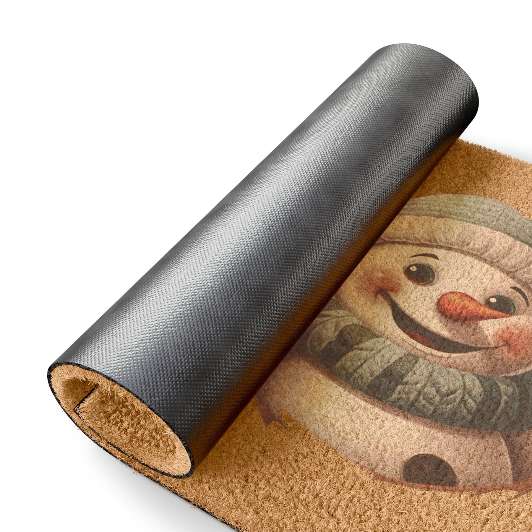 Doormat, Door Mat, Snowman, Winter, Hello Winter Brown - Janlyn's Crafts