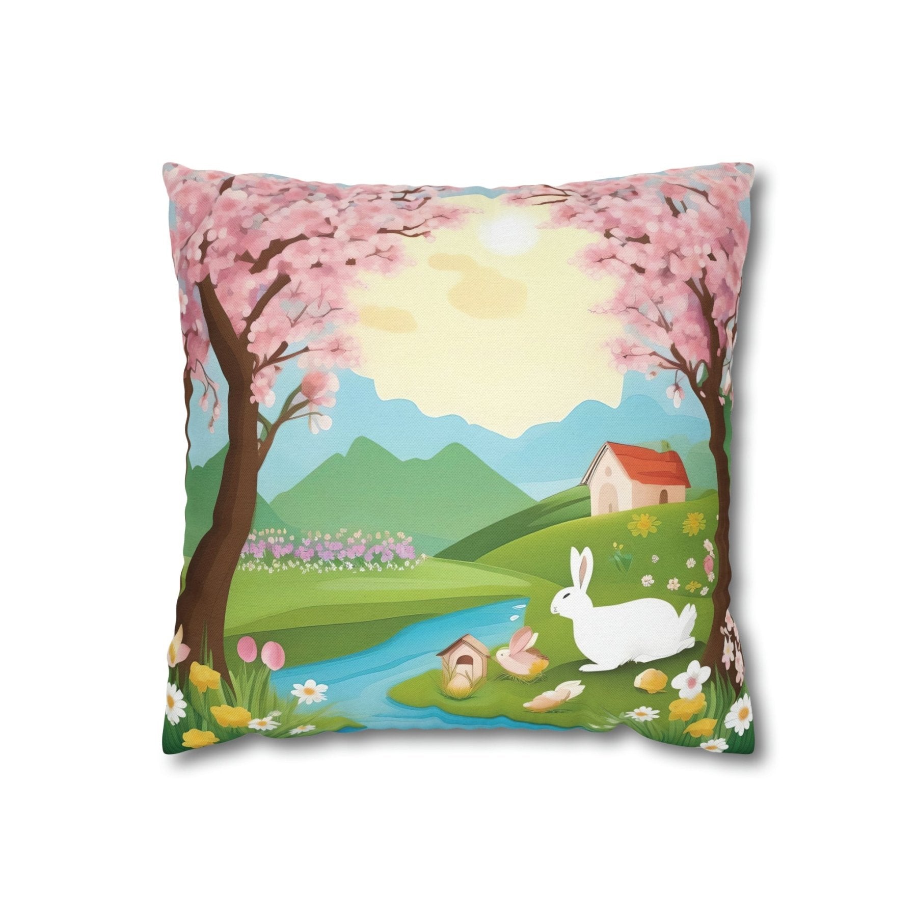 Easter Scene Throw Pillow Cover, Throw Pillow Case, Qty 1, (12) - Janlyn's Crafts
