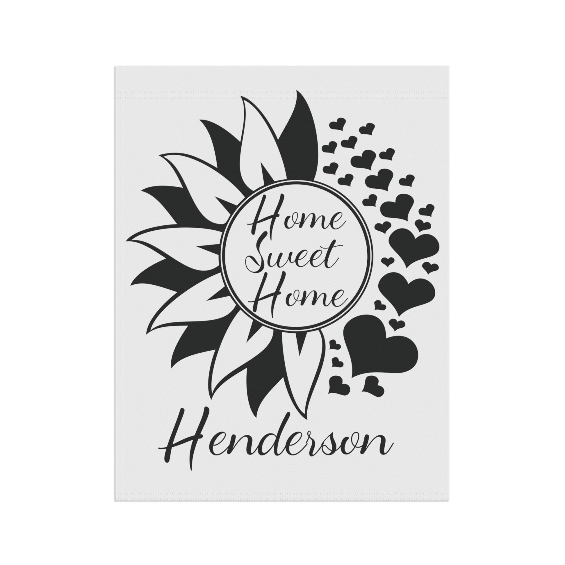 Flower & Hearts Garden, Lawn, House, Home Sweet Home Name - Janlyn's Crafts