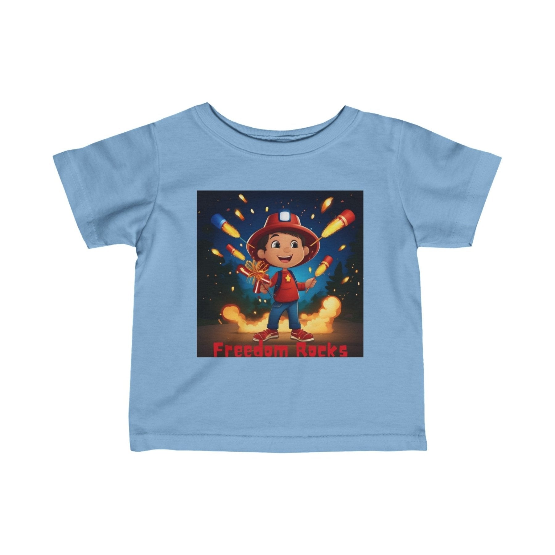 Freedom Rocks, Infant Fine Jersey Tee, 6M-24M - Janlyn's Crafts