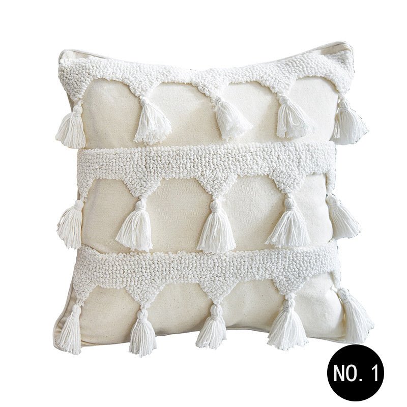 Nordic Throw Pillow Moroccan Tufted Simple Pillowcase Pillow - Janlyn's Crafts