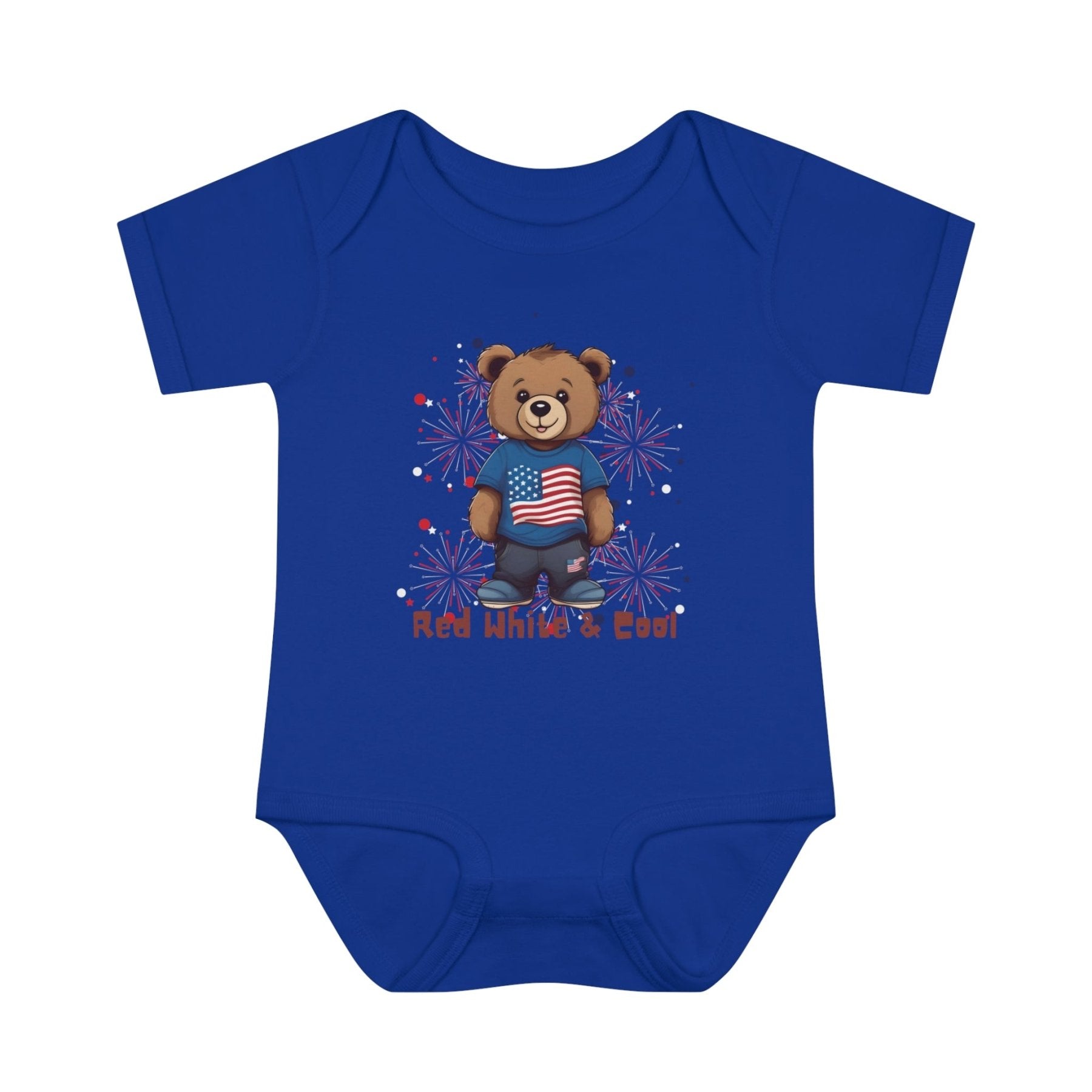 Red White & Cool, Onesie, Bodysuit, 0M-24M - Janlyn's Crafts