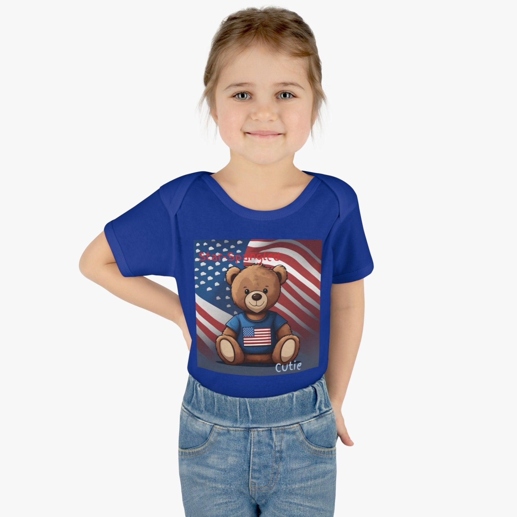 Star Spangled Cutie, Onesie, Bodysuit, 0M-24M - Janlyn's Crafts