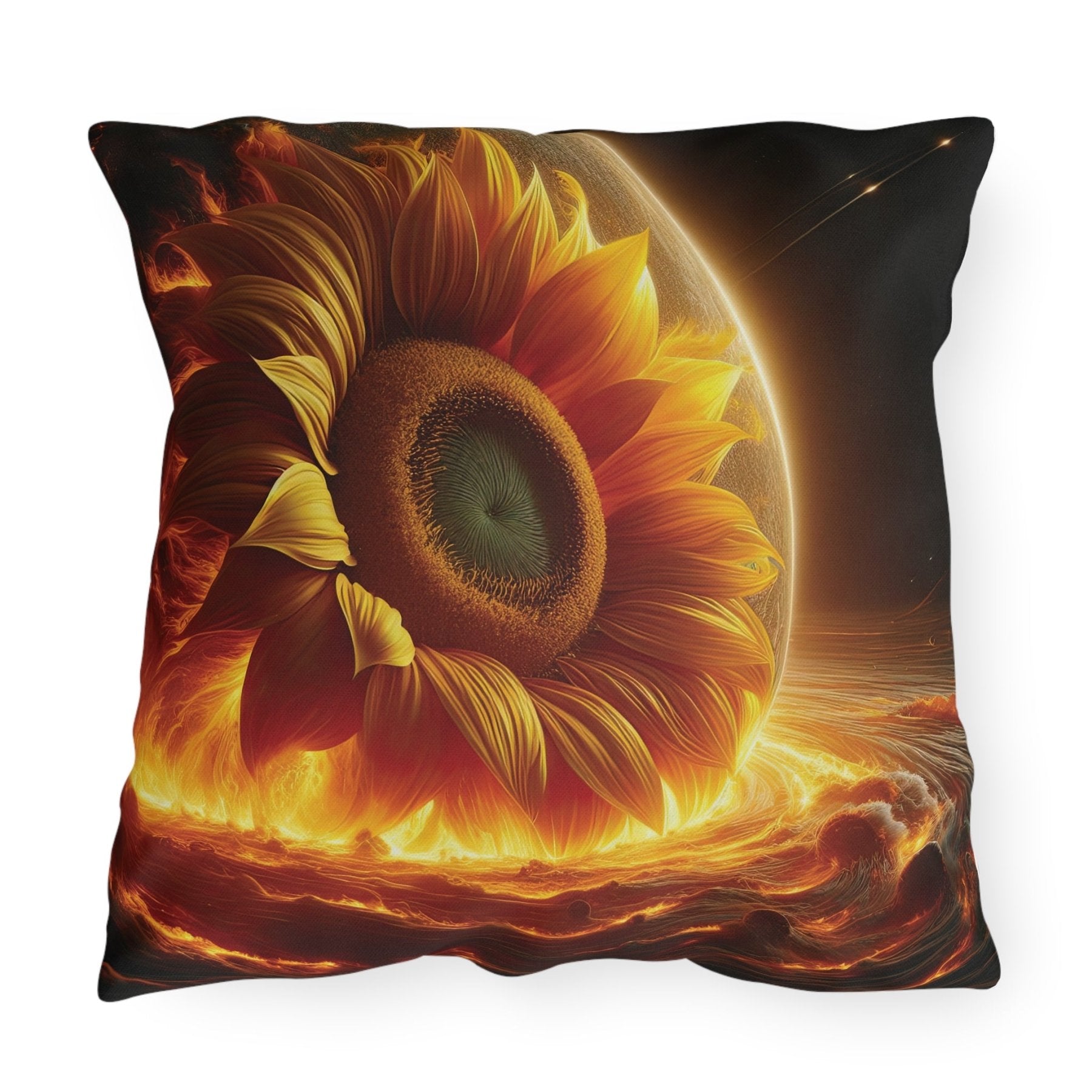 Sunflowers Outdoor Pillow, Qty 1, (5) - Janlyn's Crafts