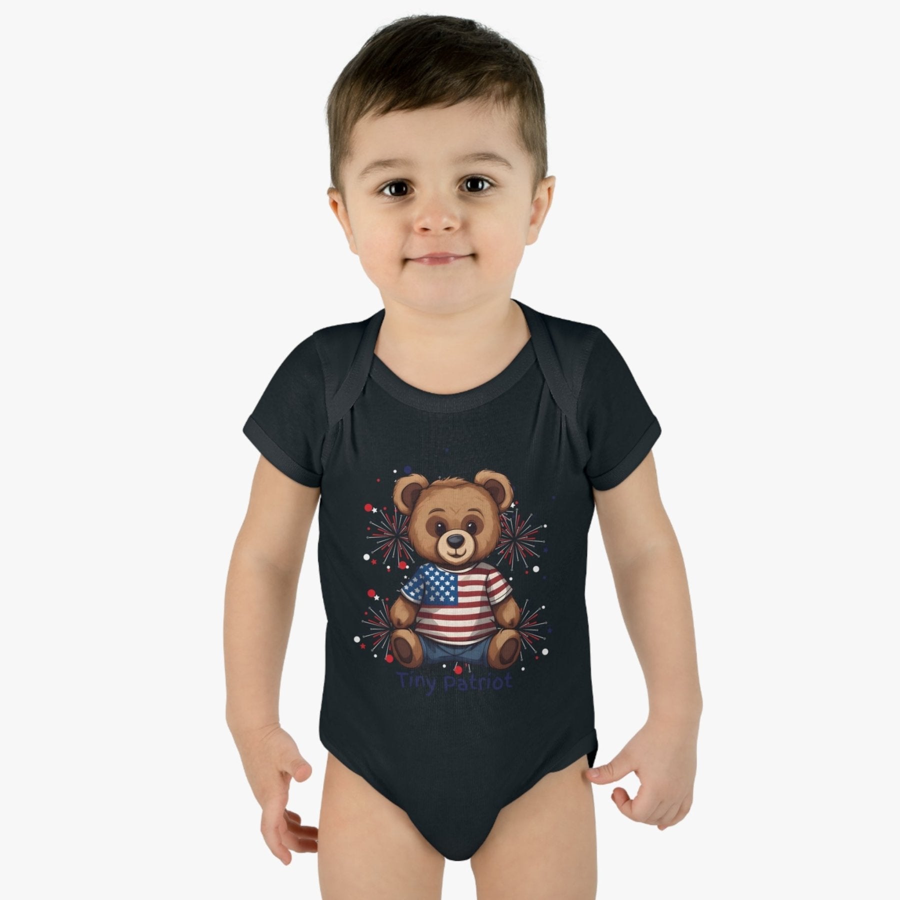 Tiny Patriot, Onesie, Bodysuit, 0M-24M - Janlyn's Crafts