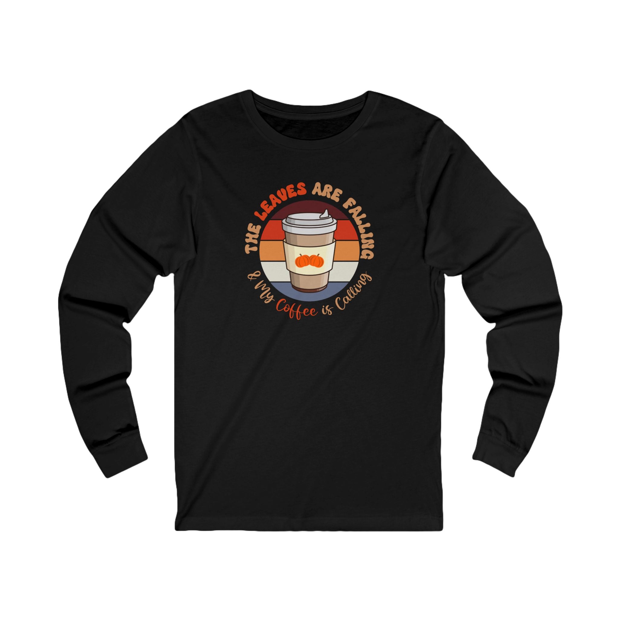 Autumn Brew Cozy Fall Coffee Lover’s Tee, Unisex Jersey Long Sleeve Tee