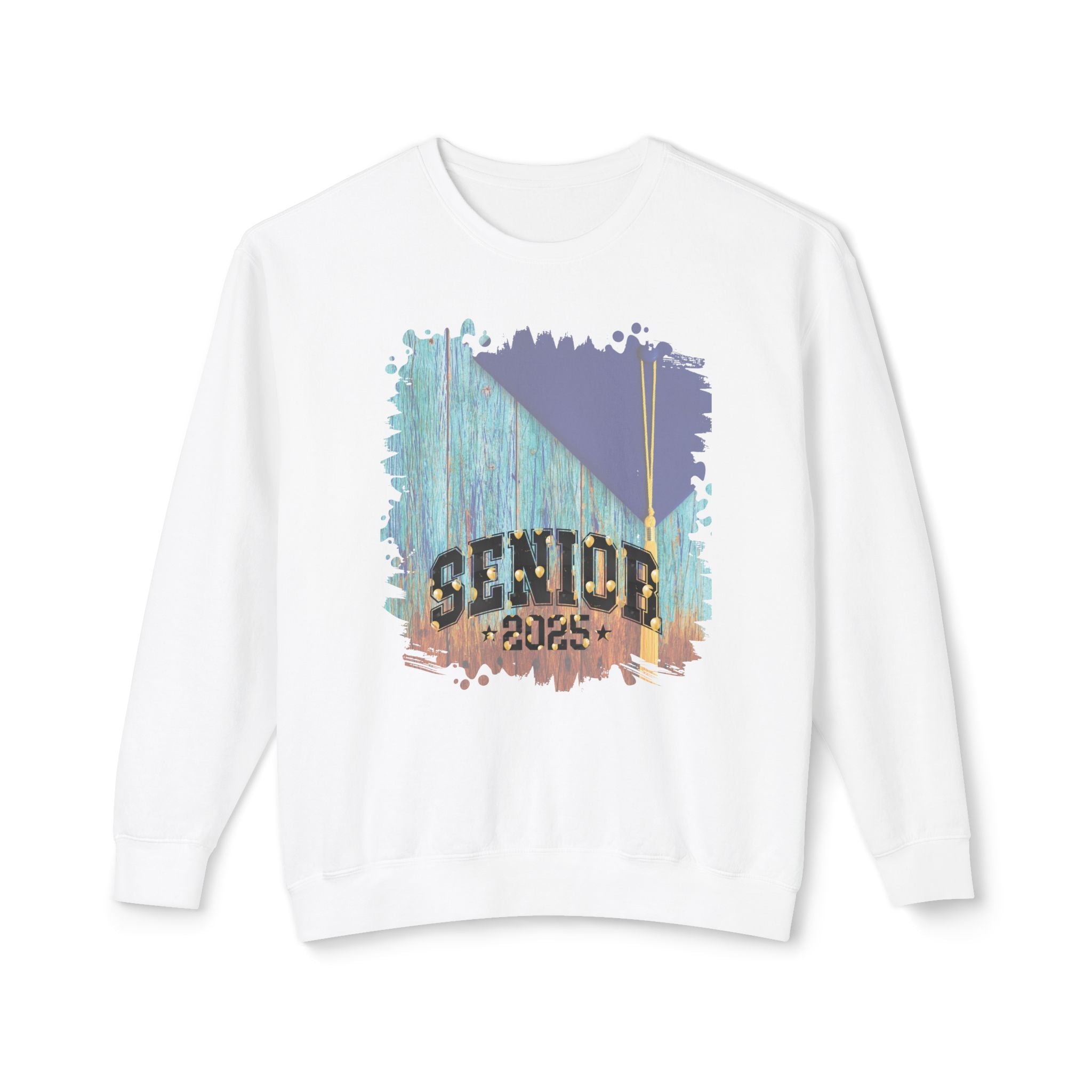 Senior 2025 Balloons, 2025 Graduation, Unisex Lightweight Crewneck Sweatshirt