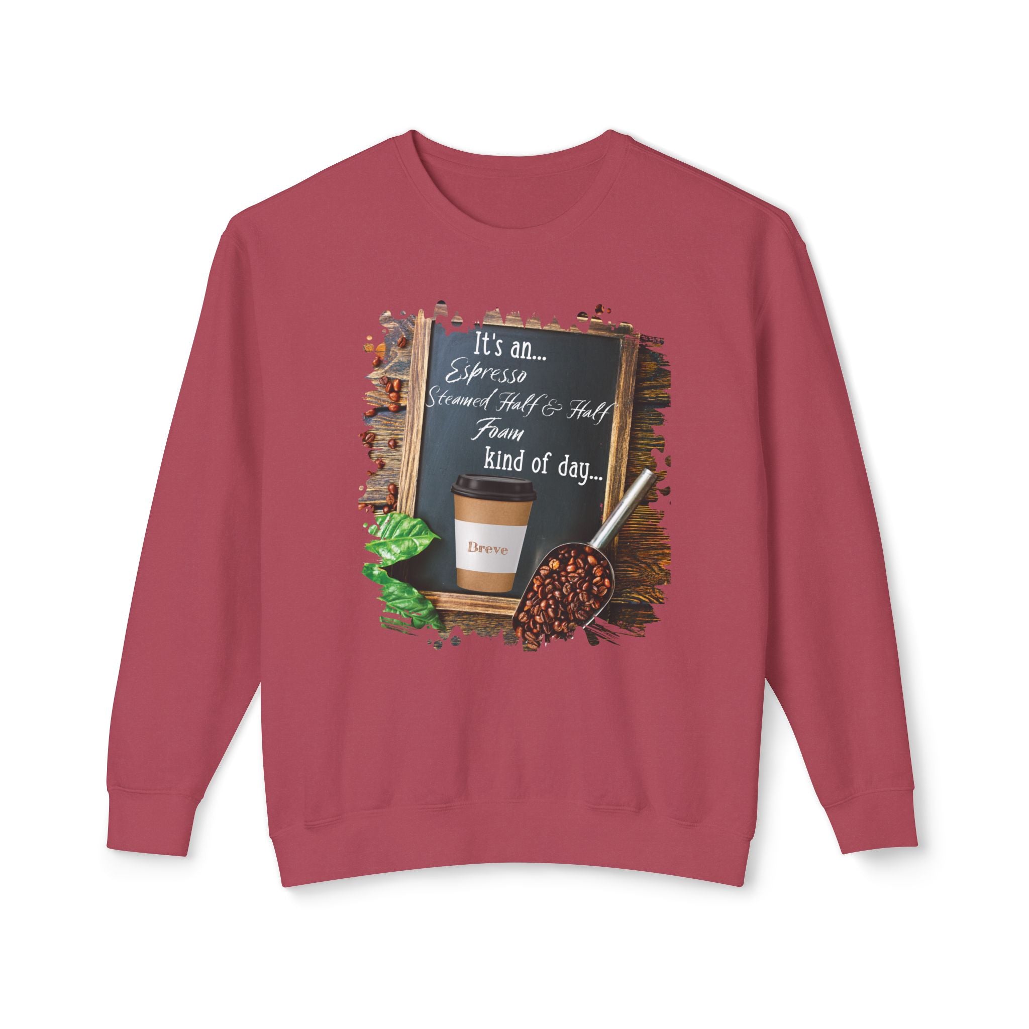 Breve, Kind of Day, Unisex Lightweight Crewneck Sweatshirt