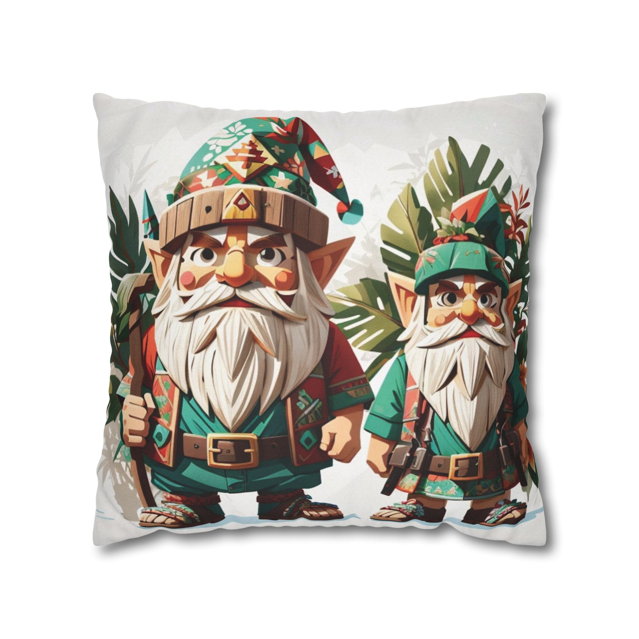 Gnomes Holiday, Throw Pillow Case