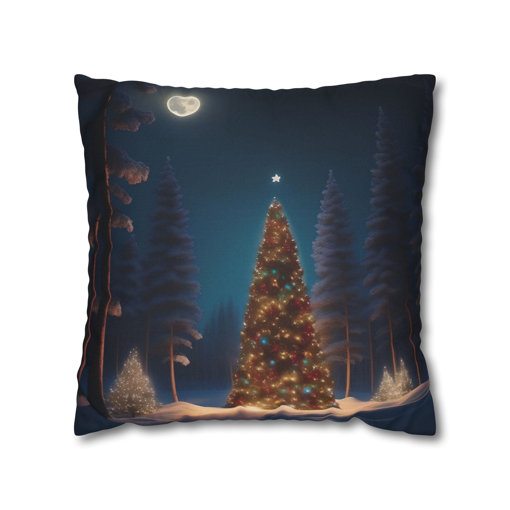 Whimsical Holiday Forest, Throw Pillow Case