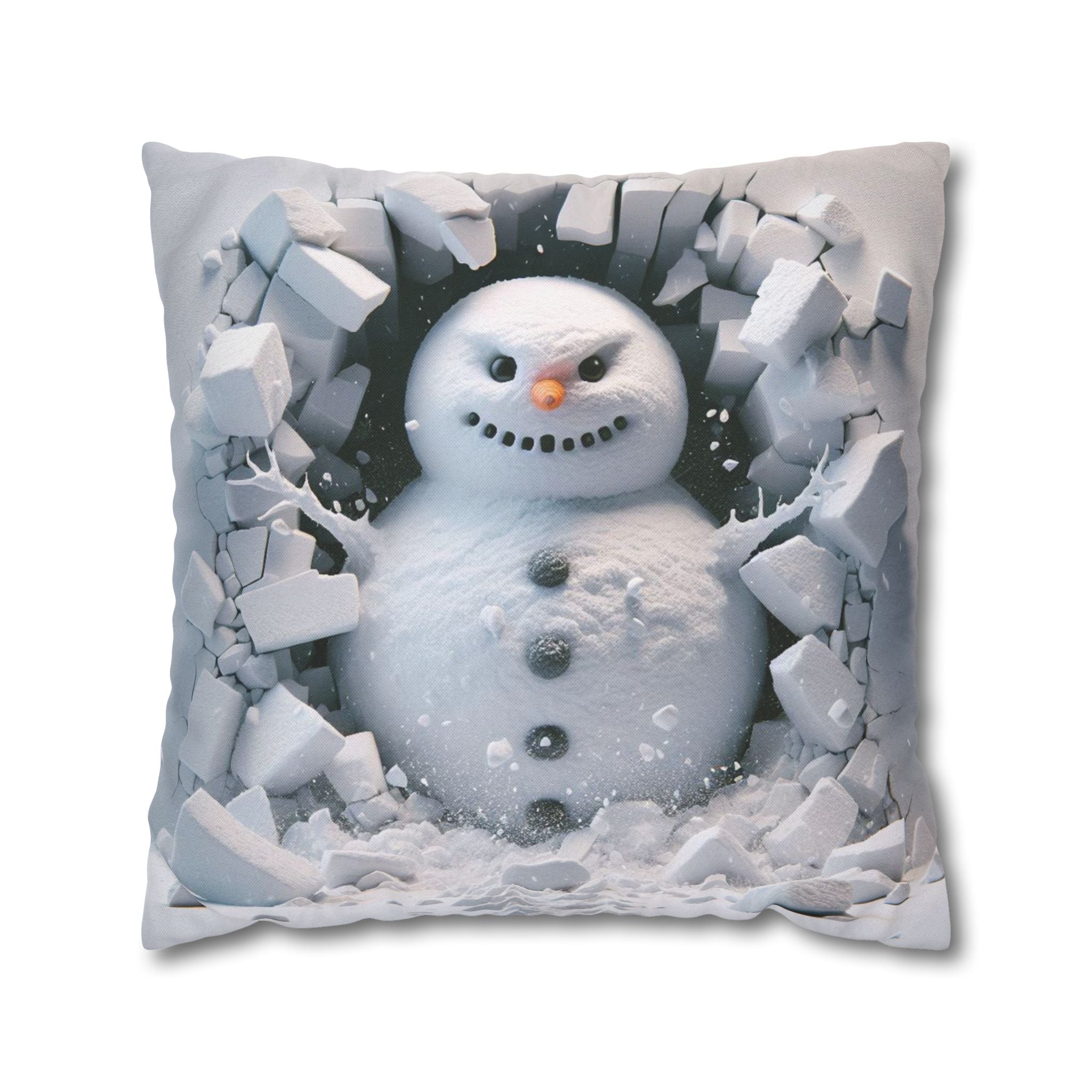 Snowman, Throw Pillow Case