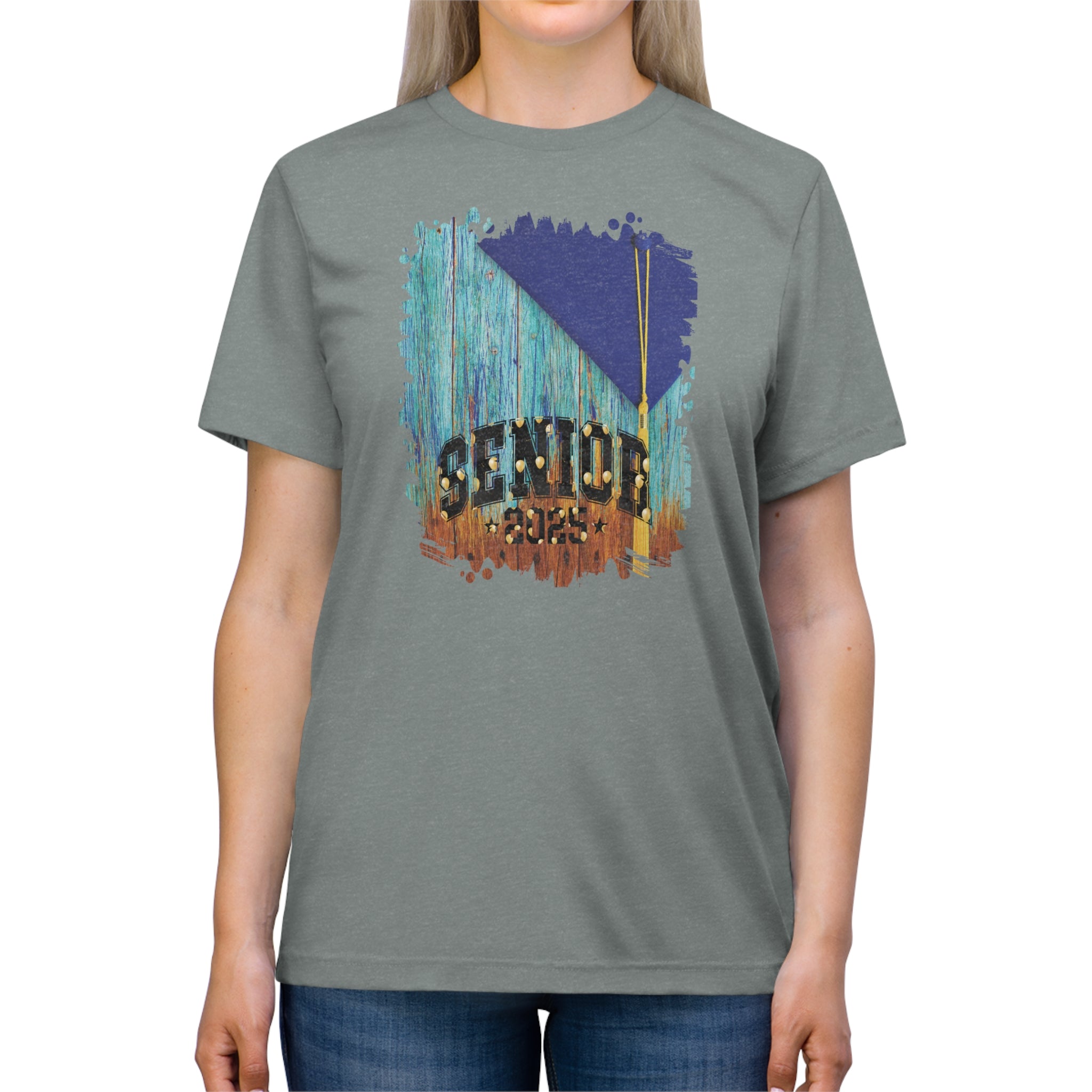 Senior 2025 Balloons, 2025 Graduation, Unisex Triblend Tee