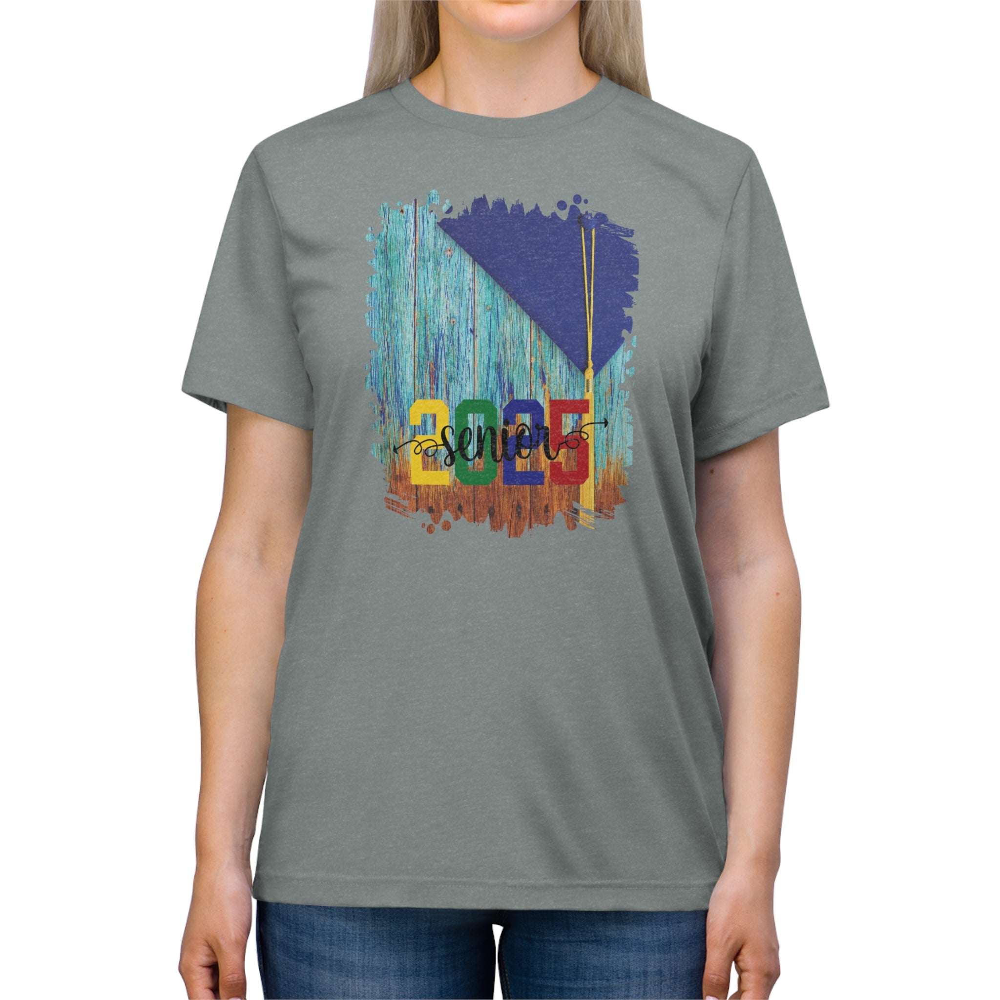 Senior 2025 Colorful, 2025 Graduation, Unisex Triblend Tee