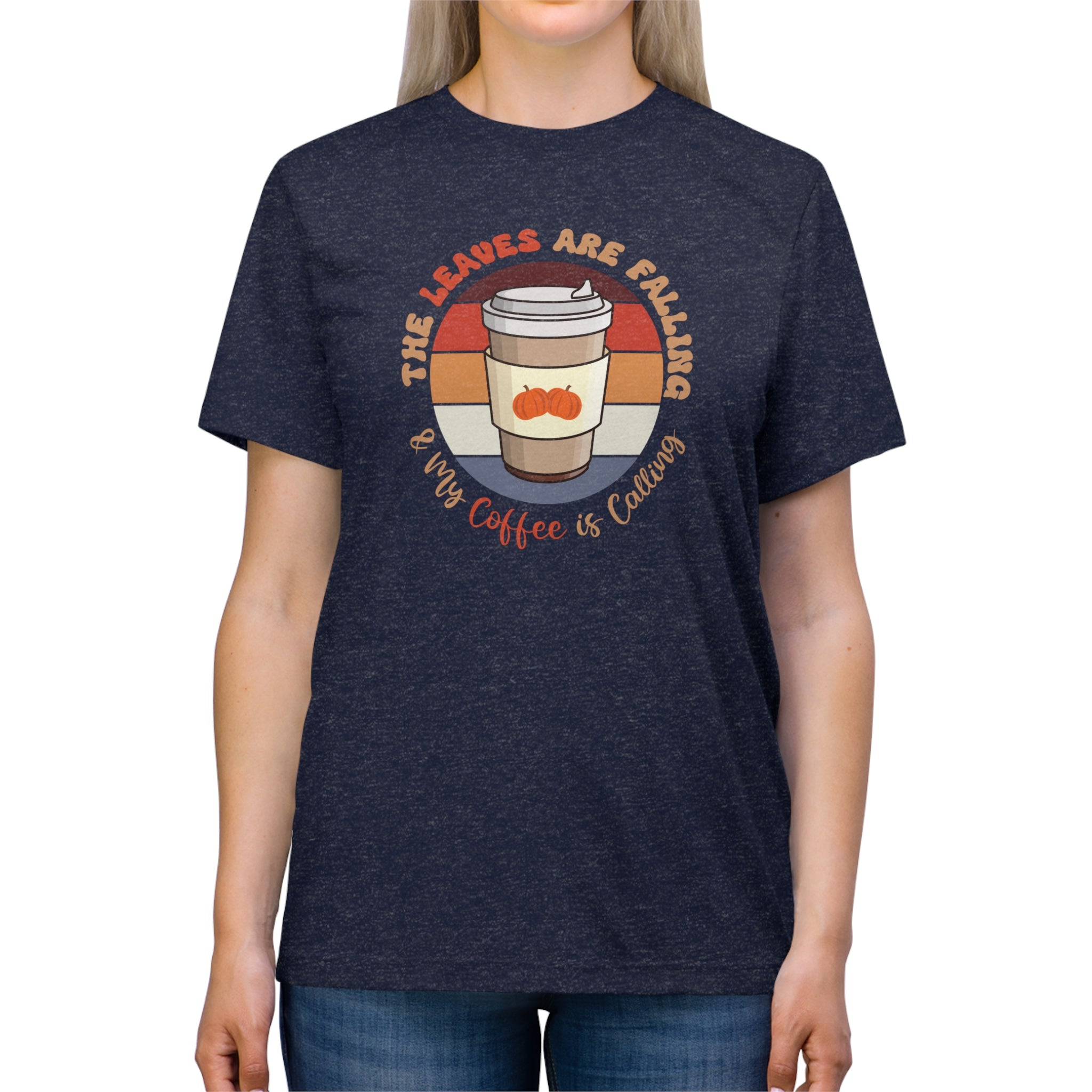 Autumn Brew Cozy Fall Coffee Lover’s Tee, Unisex Triblend T-Shirt