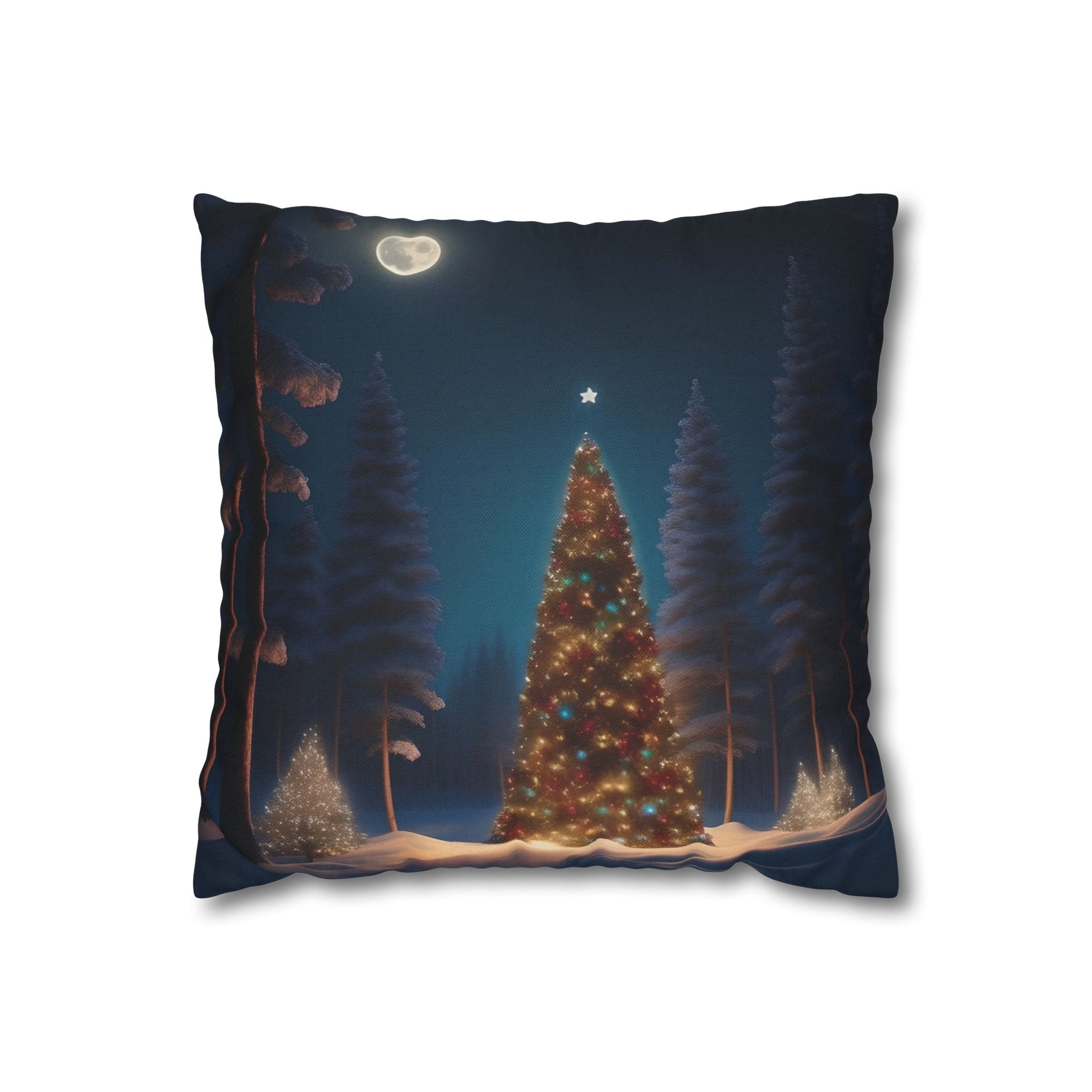 Whimsical Holiday Forest, Throw Pillow Case