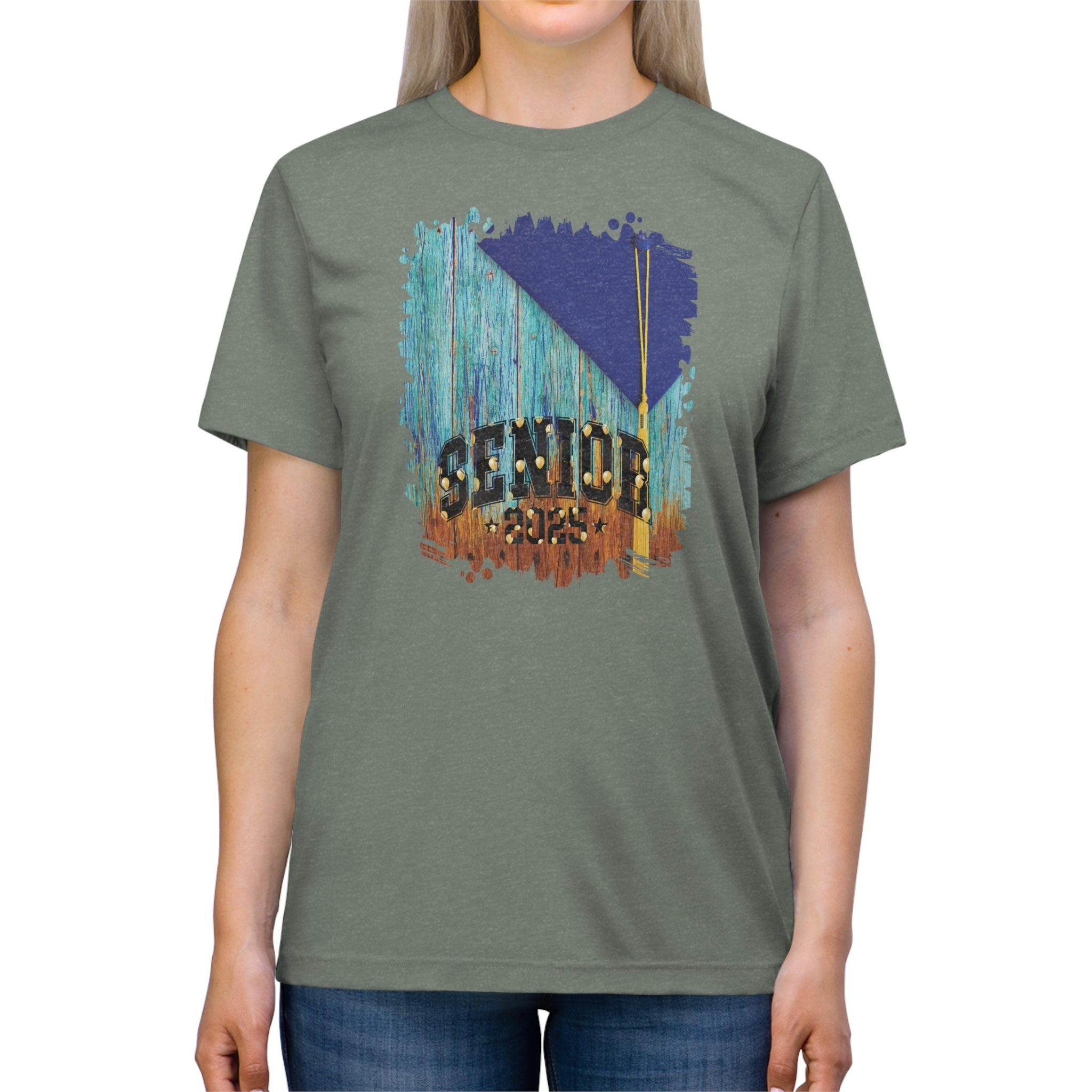 Senior 2025 Balloons, 2025 Graduation, Unisex Triblend Tee
