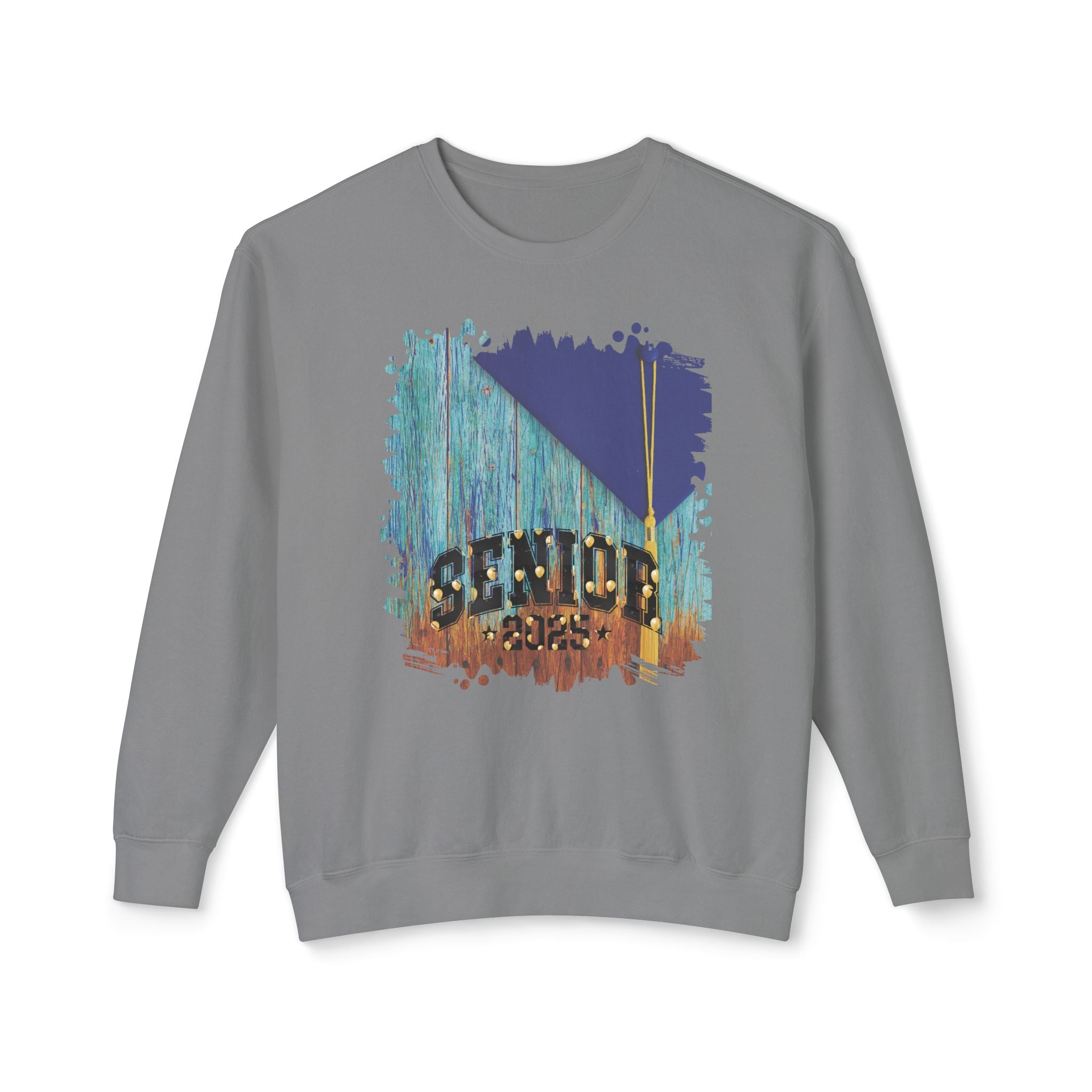 Senior 2025 Balloons, 2025 Graduation, Unisex Lightweight Crewneck Sweatshirt