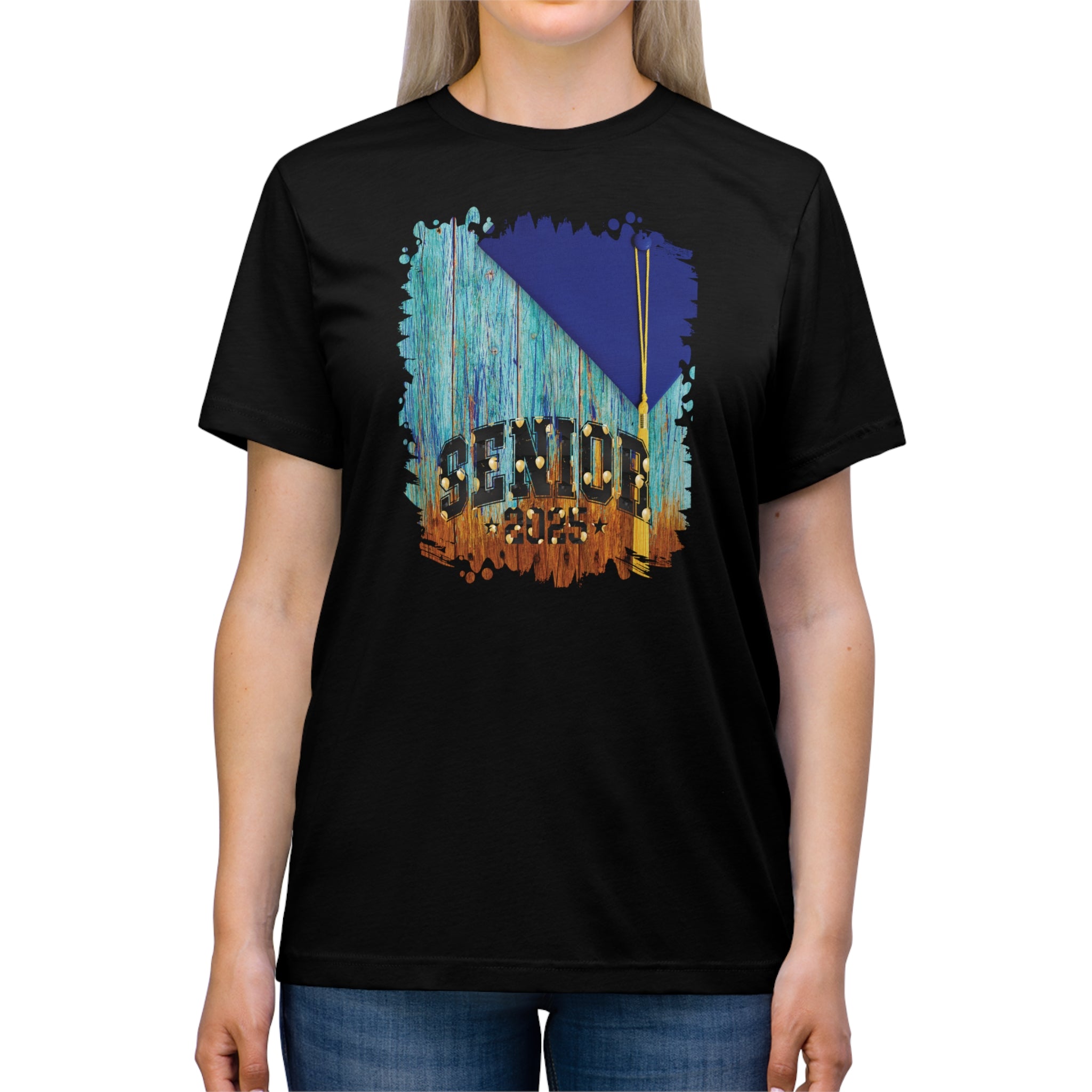 Senior 2025 Balloons, 2025 Graduation, Unisex Triblend Tee
