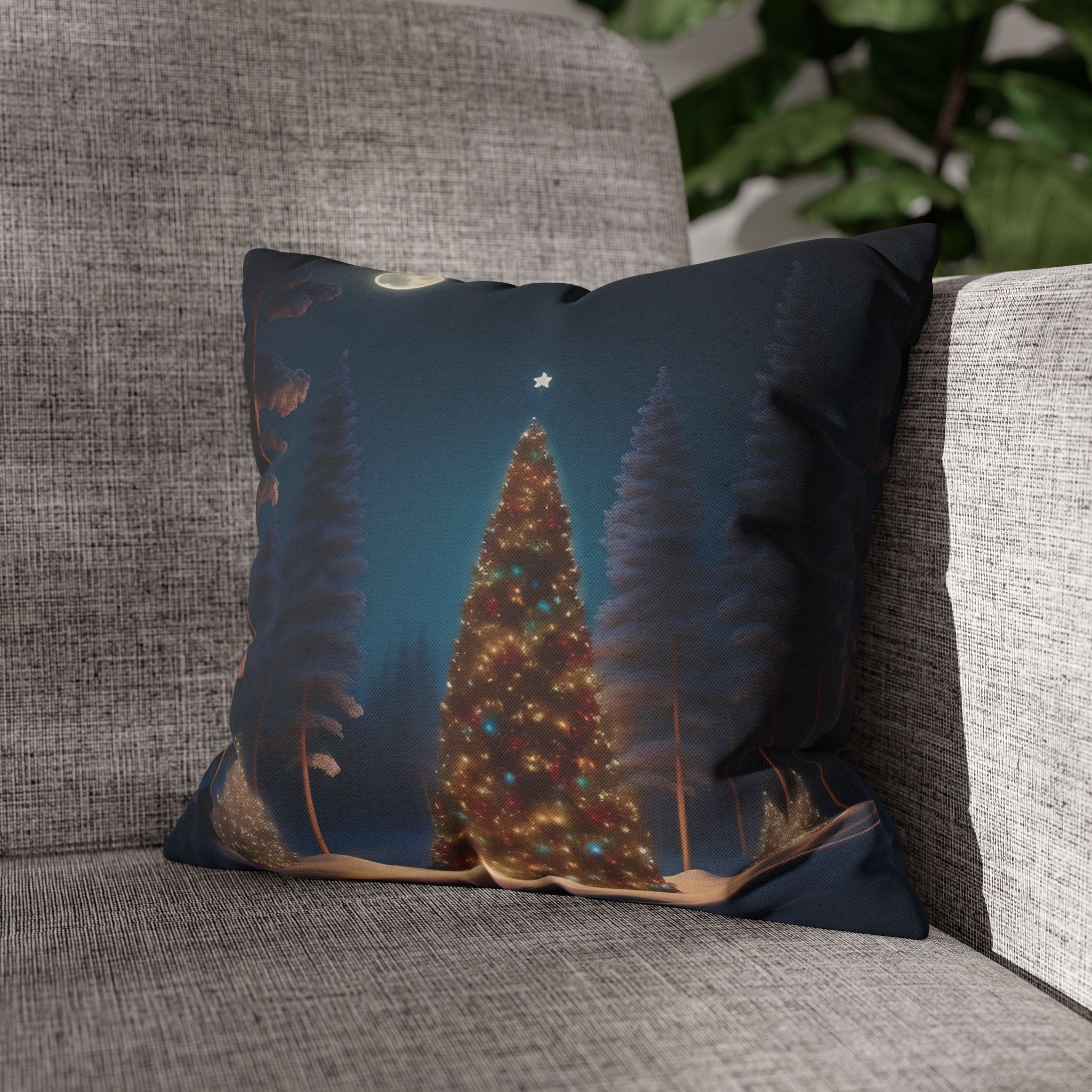 Whimsical Holiday Forest, Throw Pillow Case