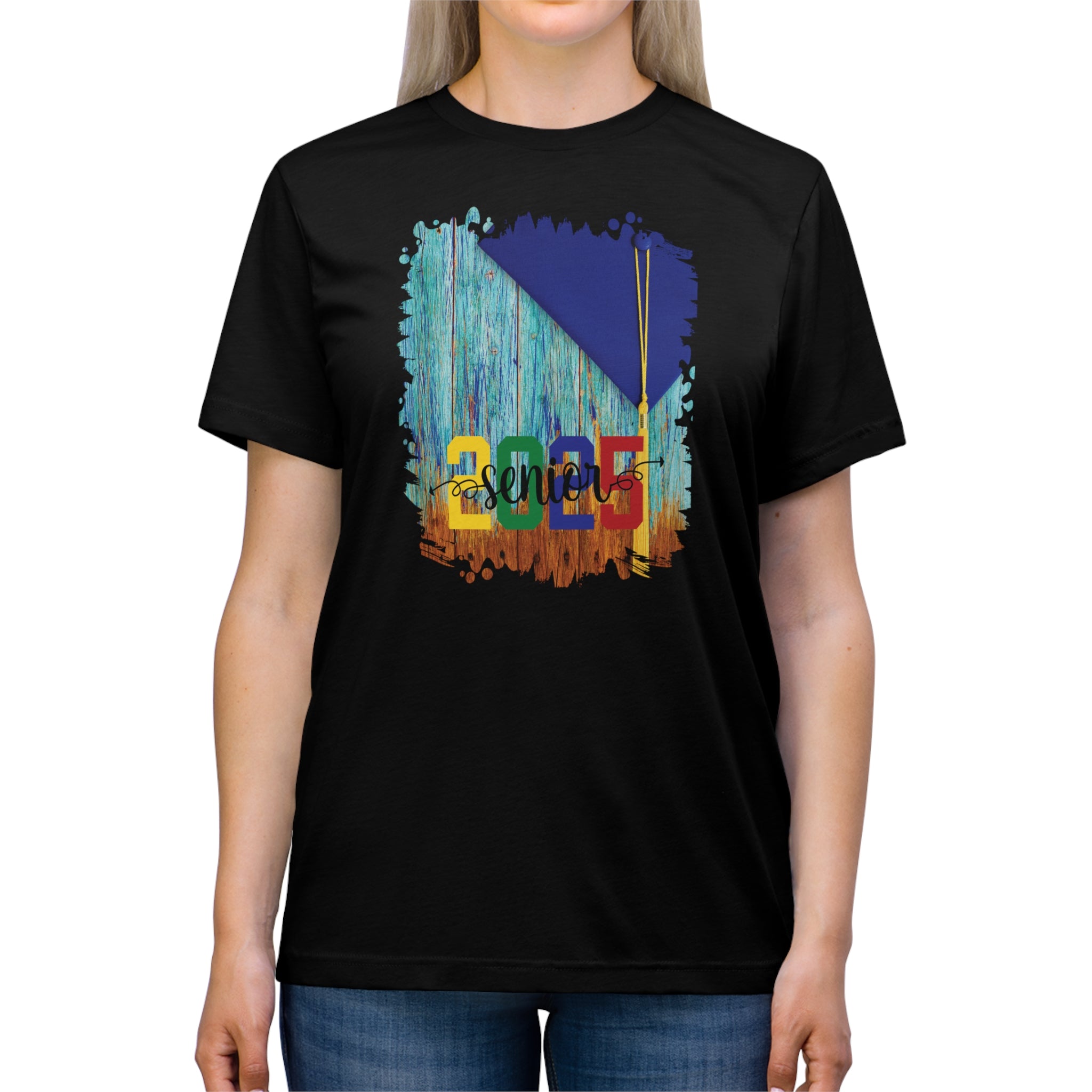 Senior 2025 Colorful, 2025 Graduation, Unisex Triblend Tee