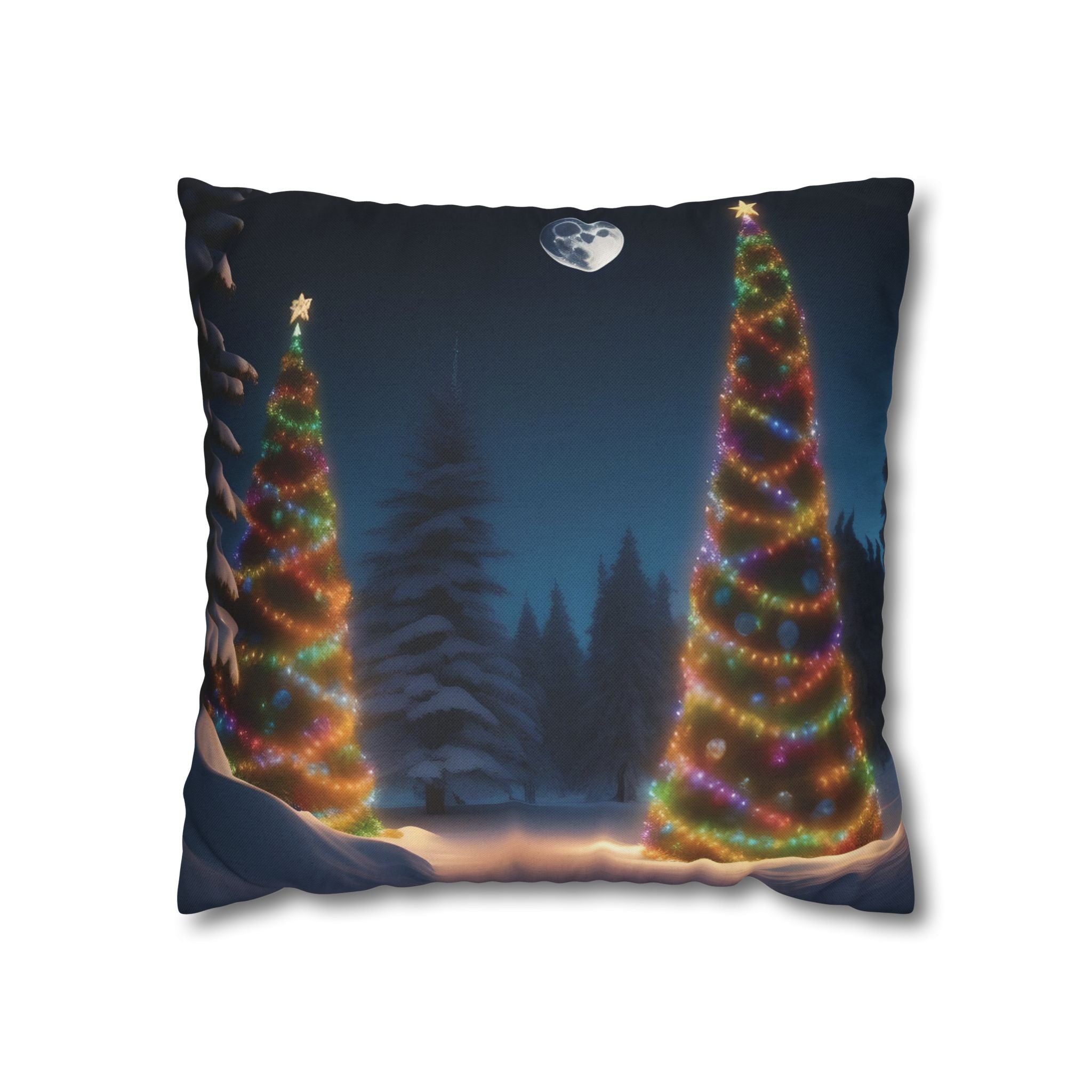 Whimsical Holiday Forest, Throw Pillow Case
