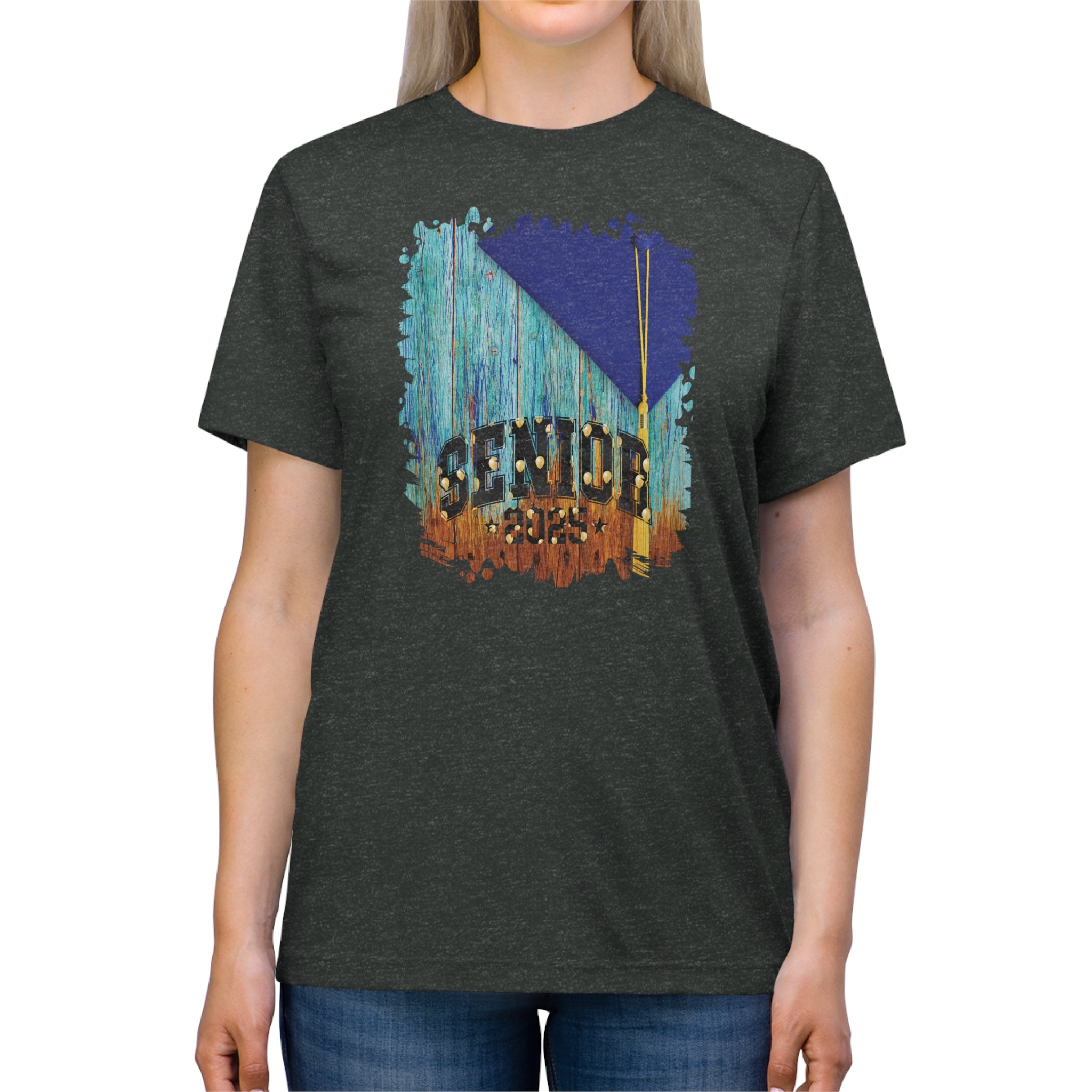 Senior 2025 Balloons, 2025 Graduation, Unisex Triblend Tee