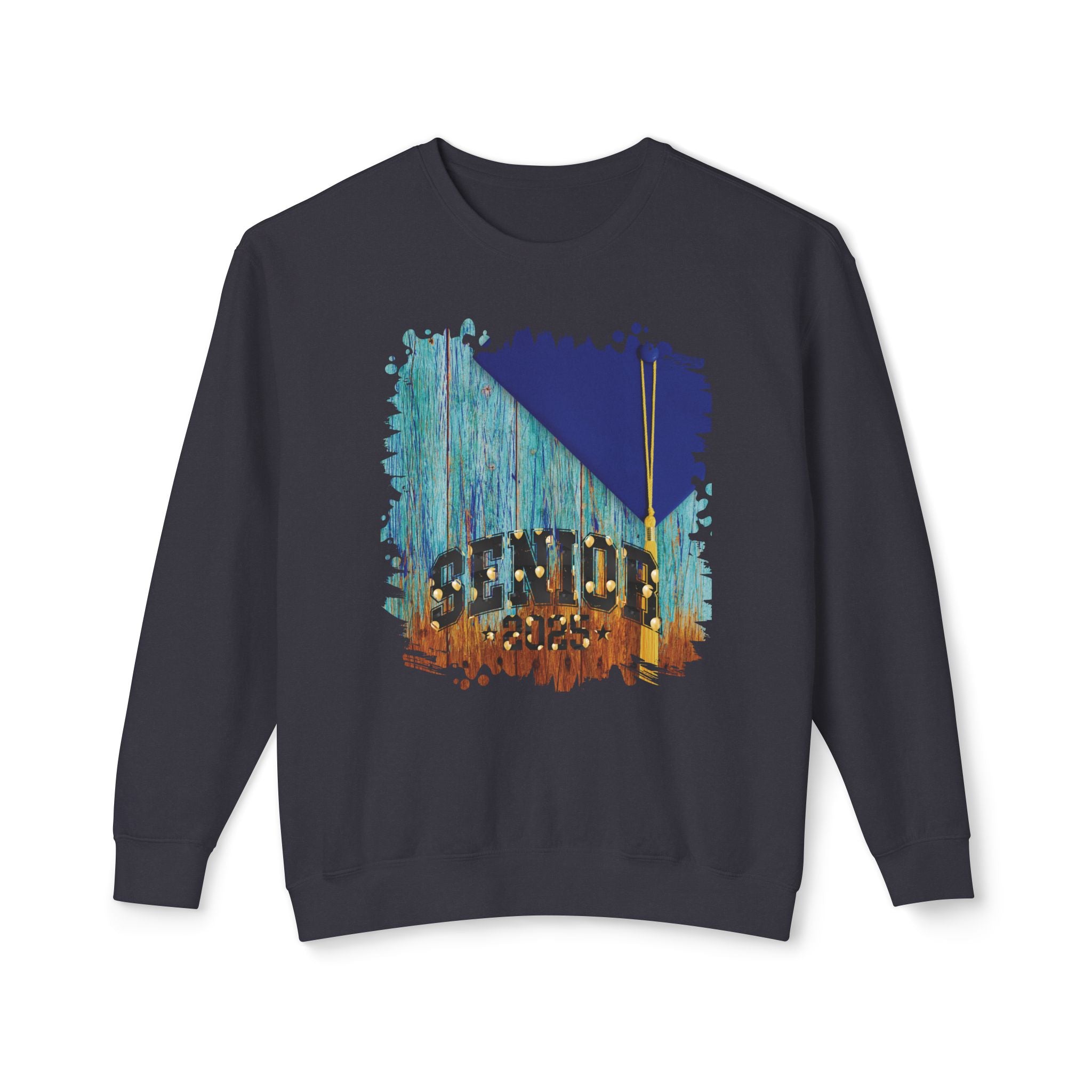 Senior 2025 Balloons, 2025 Graduation, Unisex Lightweight Crewneck Sweatshirt