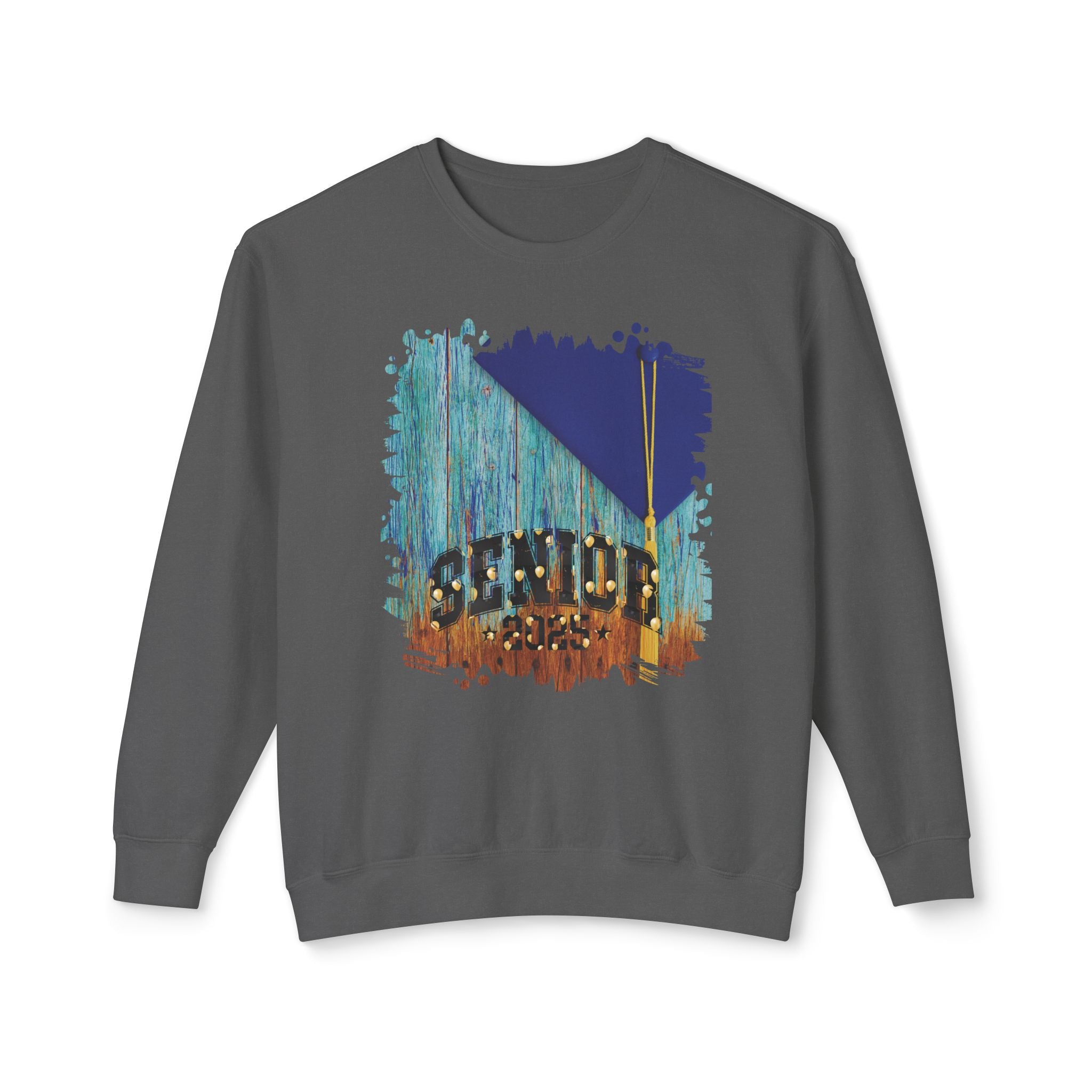 Senior 2025 Balloons, 2025 Graduation, Unisex Lightweight Crewneck Sweatshirt
