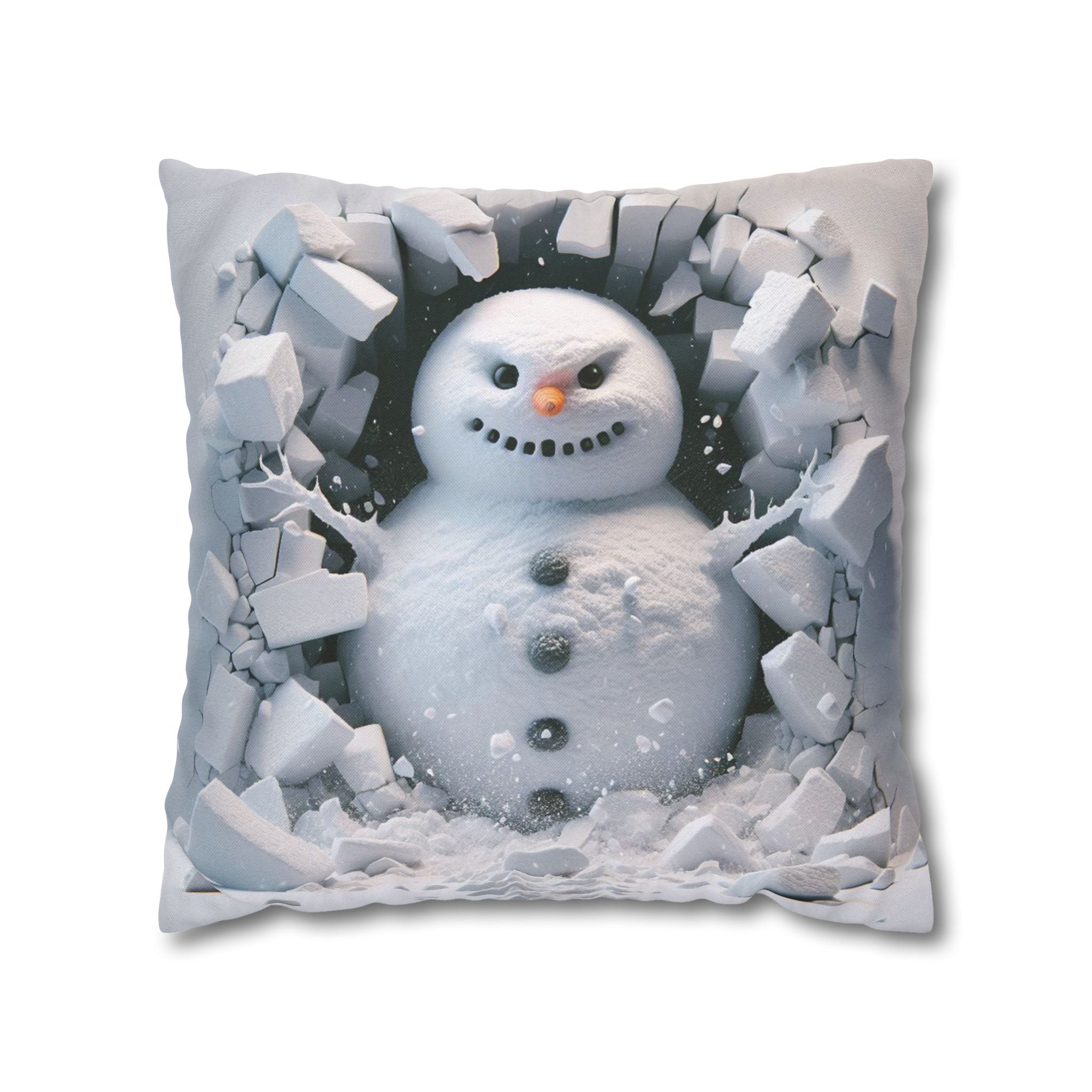Snowman, Throw Pillow Case