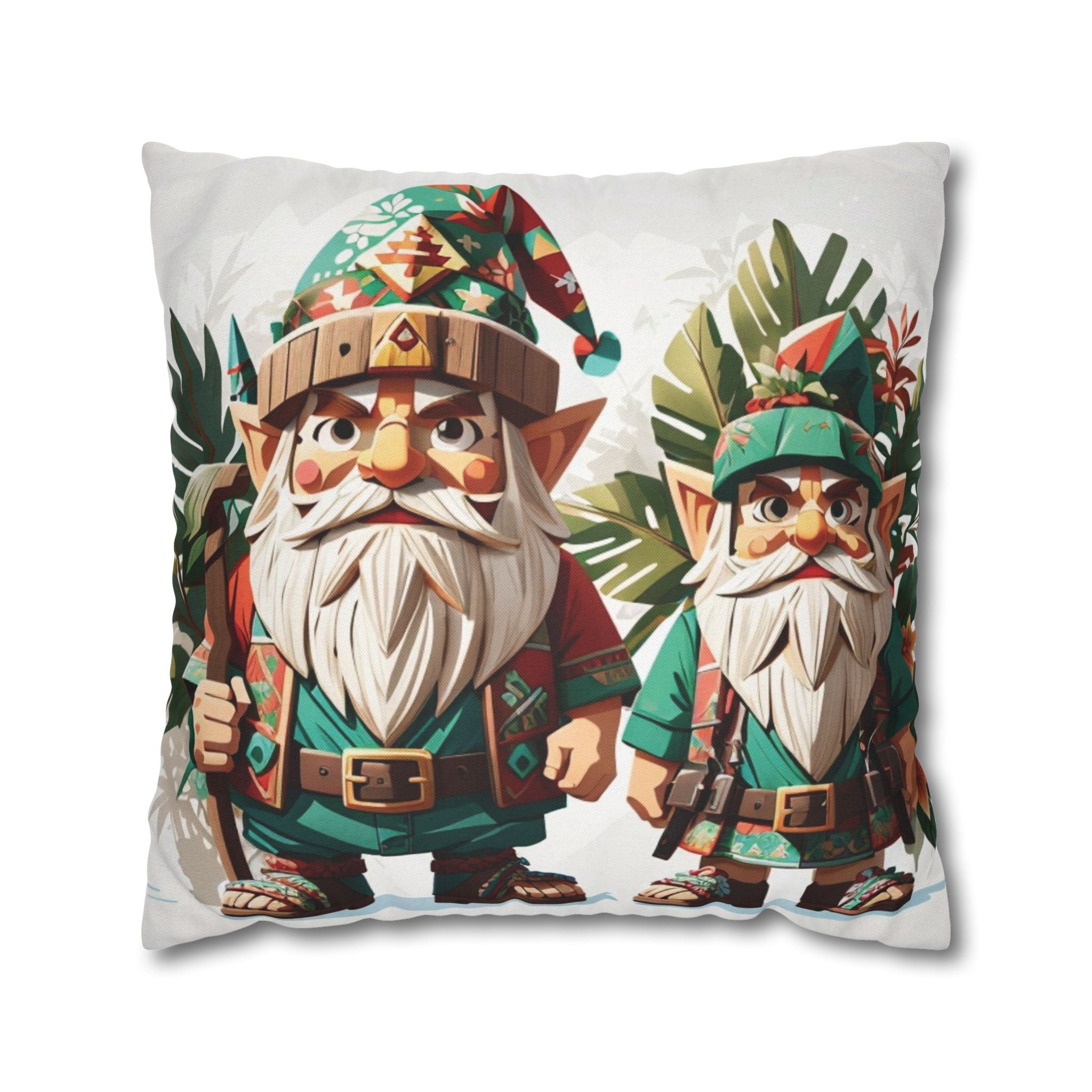 Gnomes Holiday, Throw Pillow Case