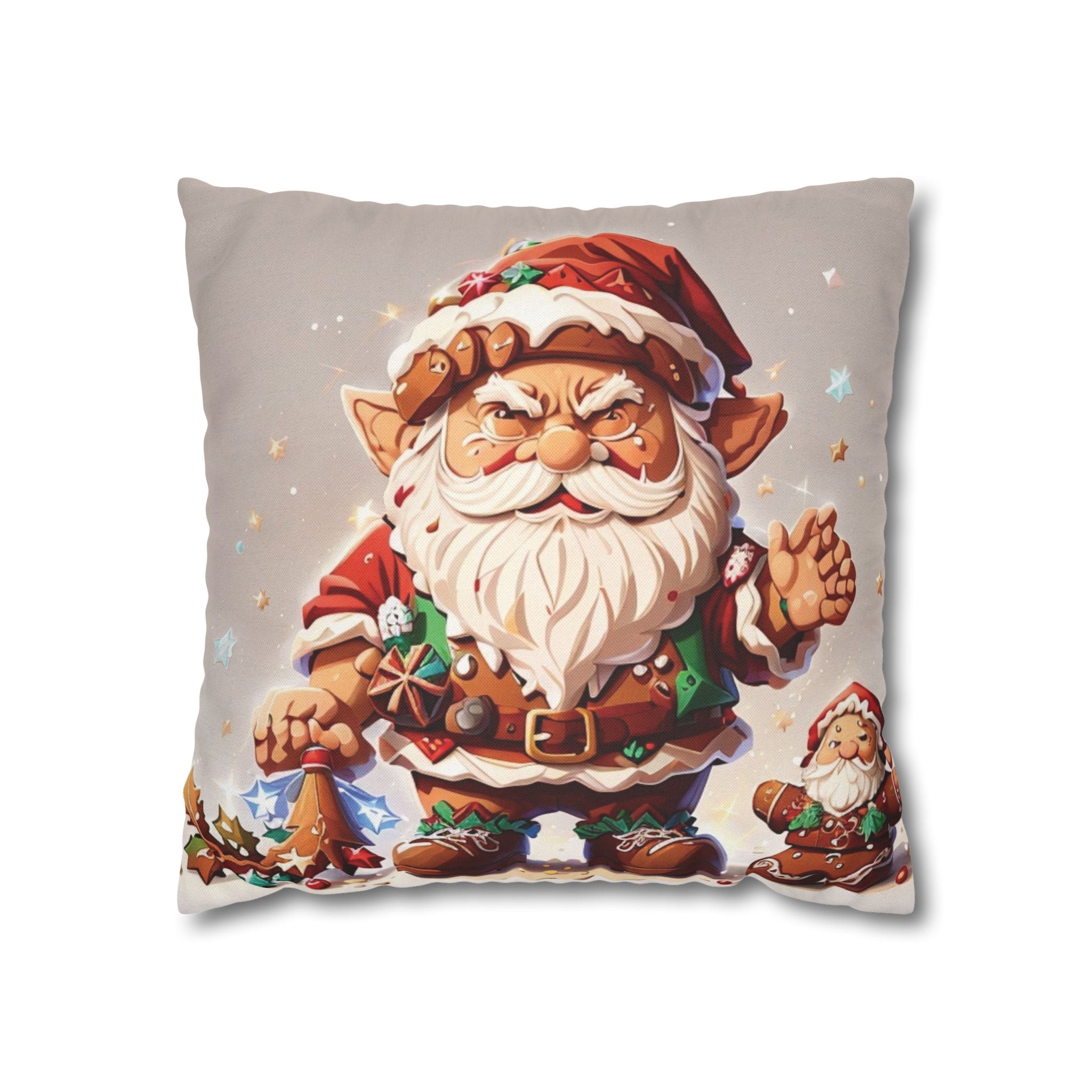 Gnome Gingerbread Holiday, Throw Pillow Case