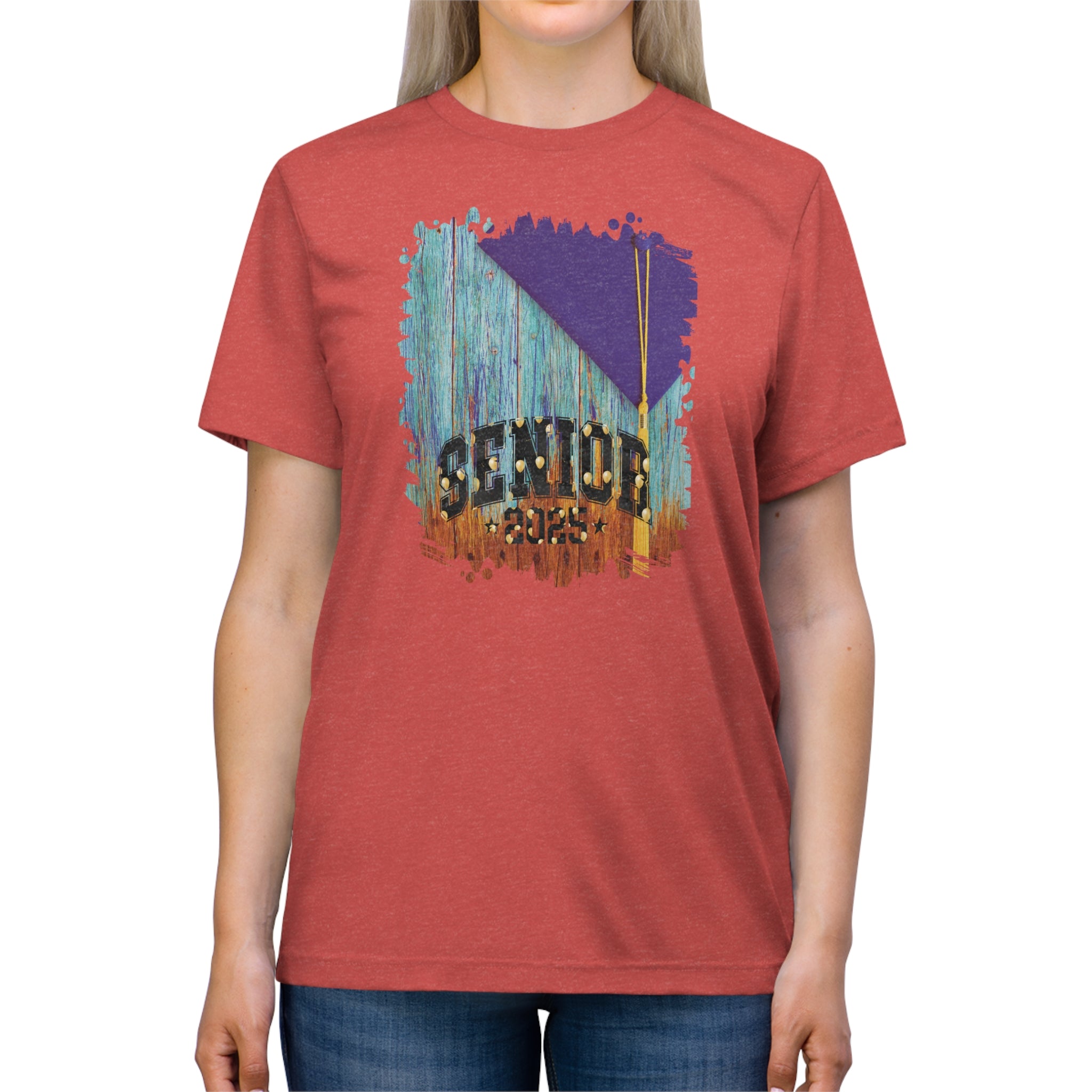 Senior 2025 Balloons, 2025 Graduation, Unisex Triblend Tee