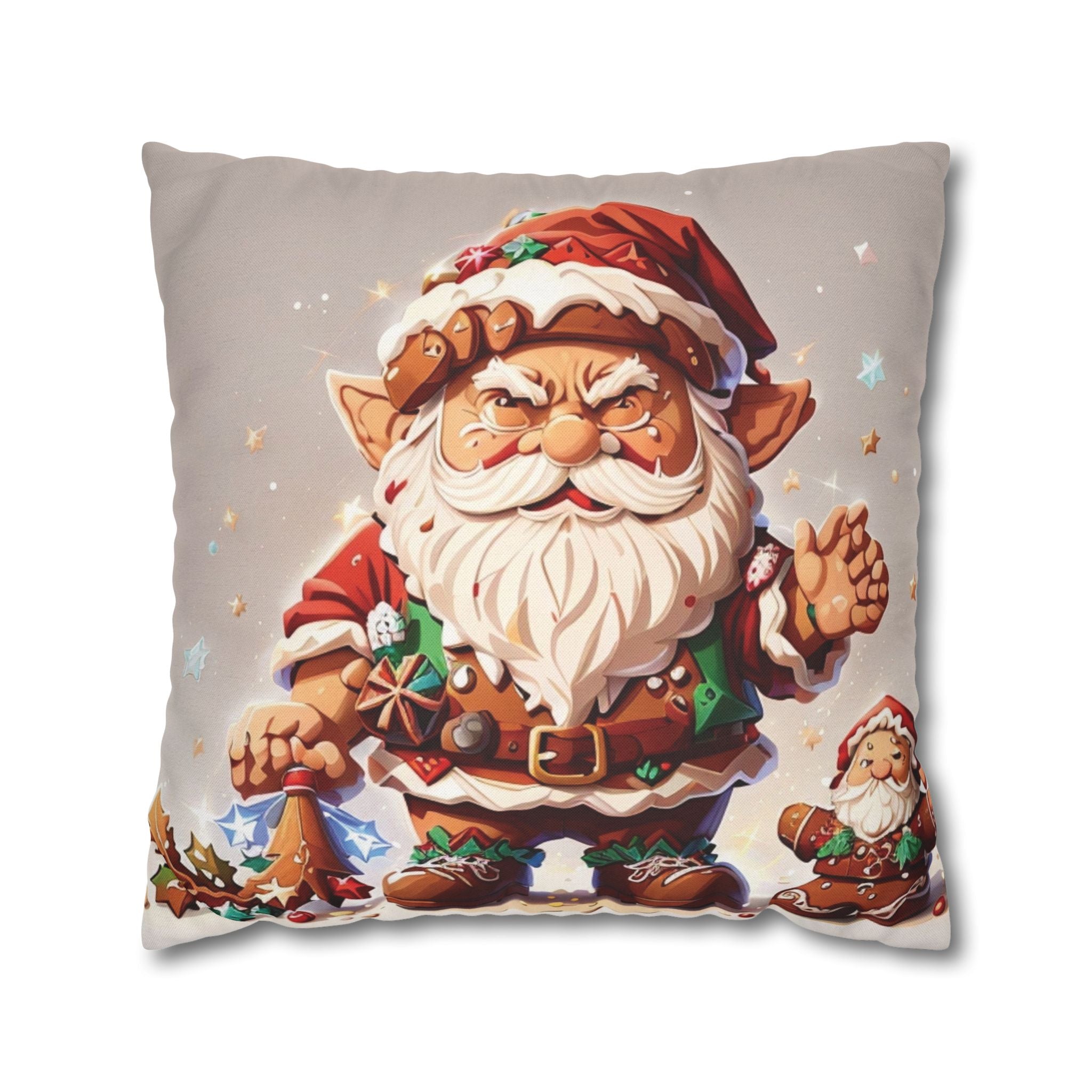 Gnome Gingerbread Holiday, Throw Pillow Case