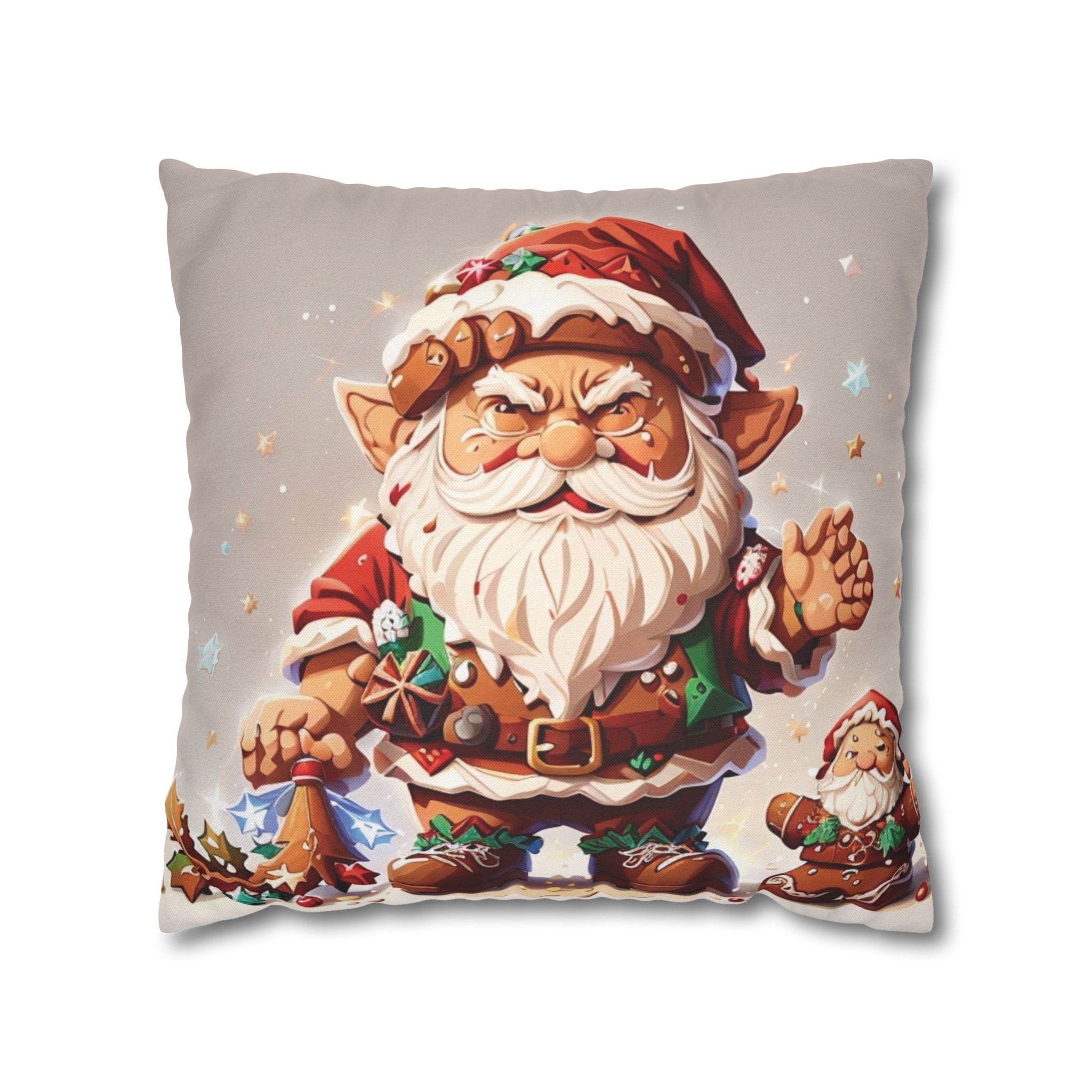 Gnome Gingerbread Holiday, Throw Pillow Case