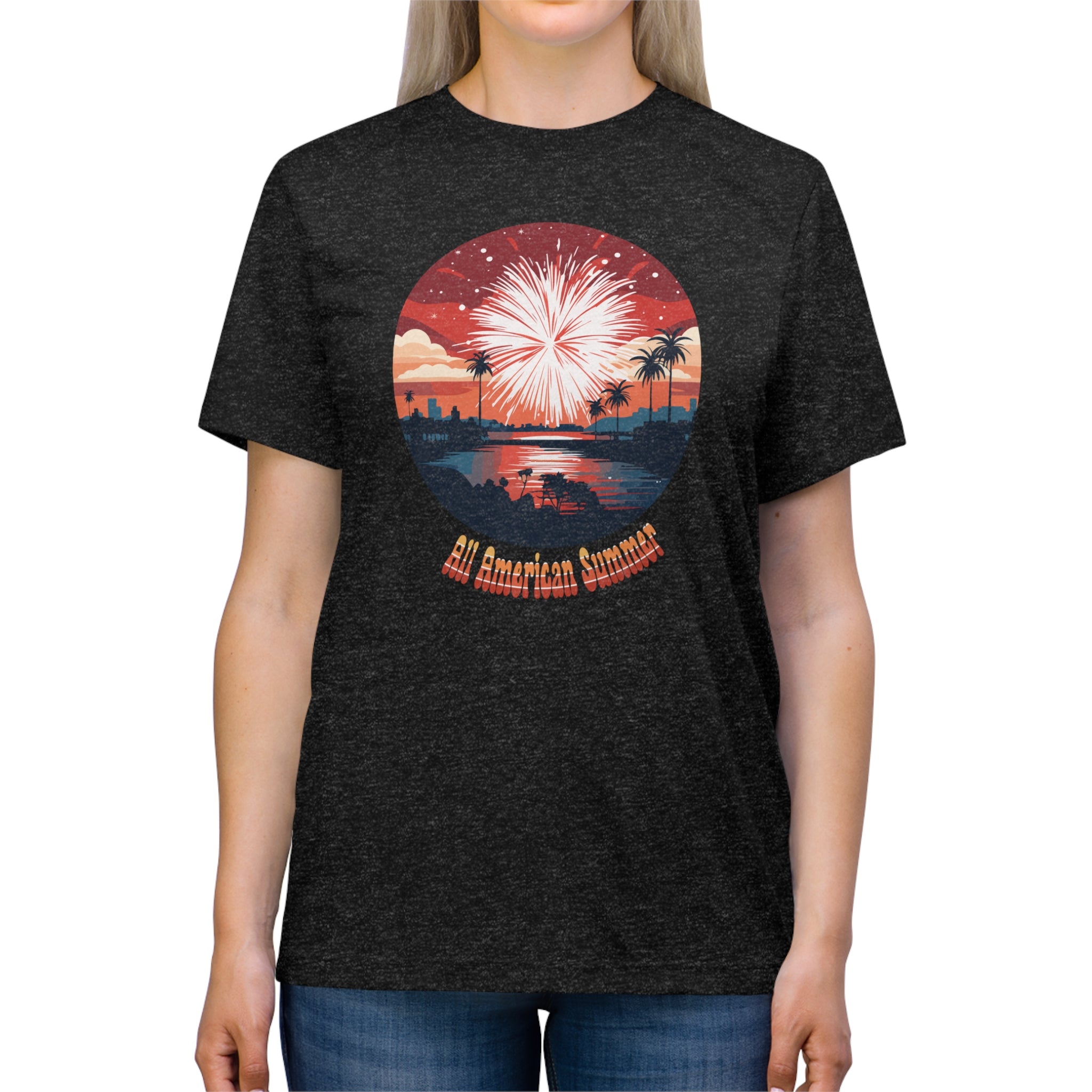 All American Summer, Unisex Triblend T-Shirt